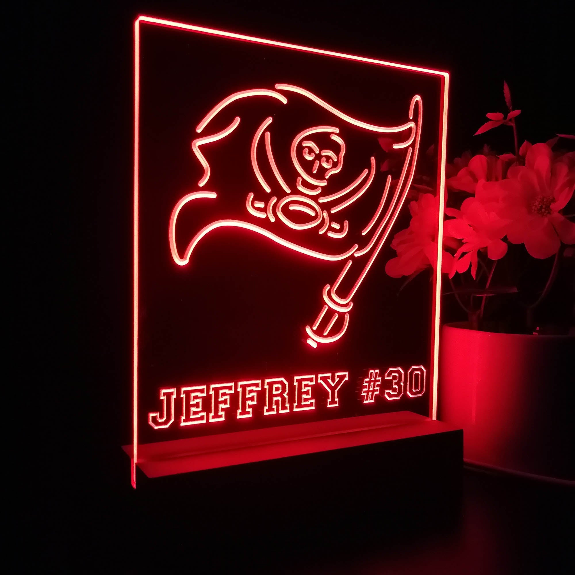 Personalized Tampa Bay Buccaneers Souvenir Neon LED Night Light Sign