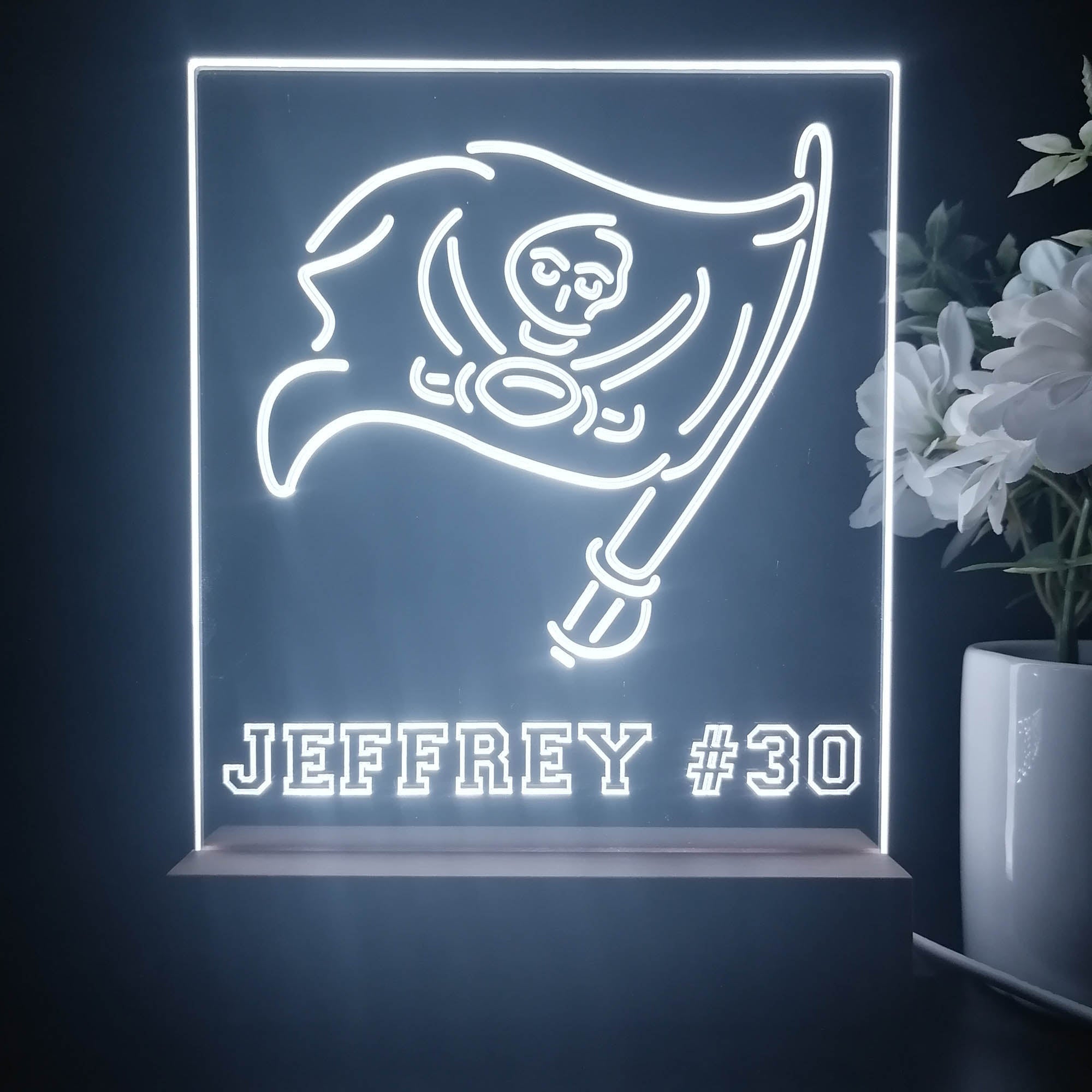 Personalized Tampa Bay Buccaneers Souvenir Neon LED Night Light Sign