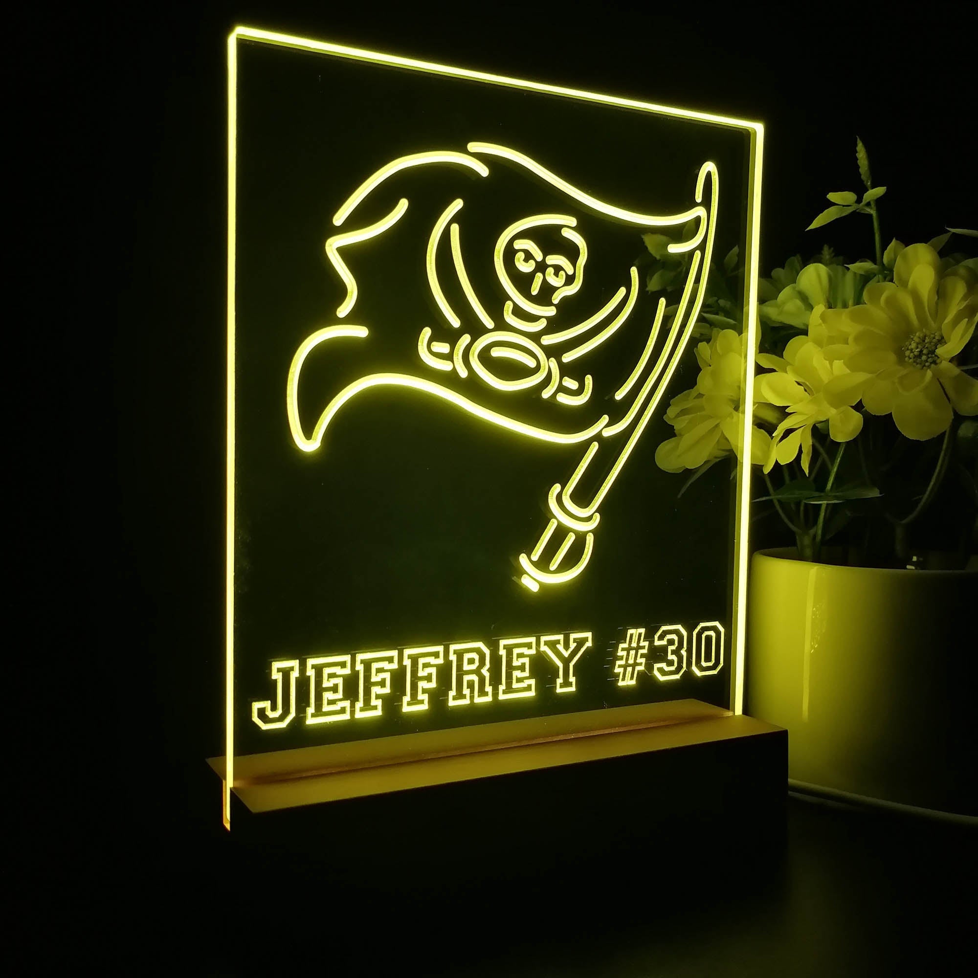 Personalized Tampa Bay Buccaneers Souvenir Neon LED Night Light Sign