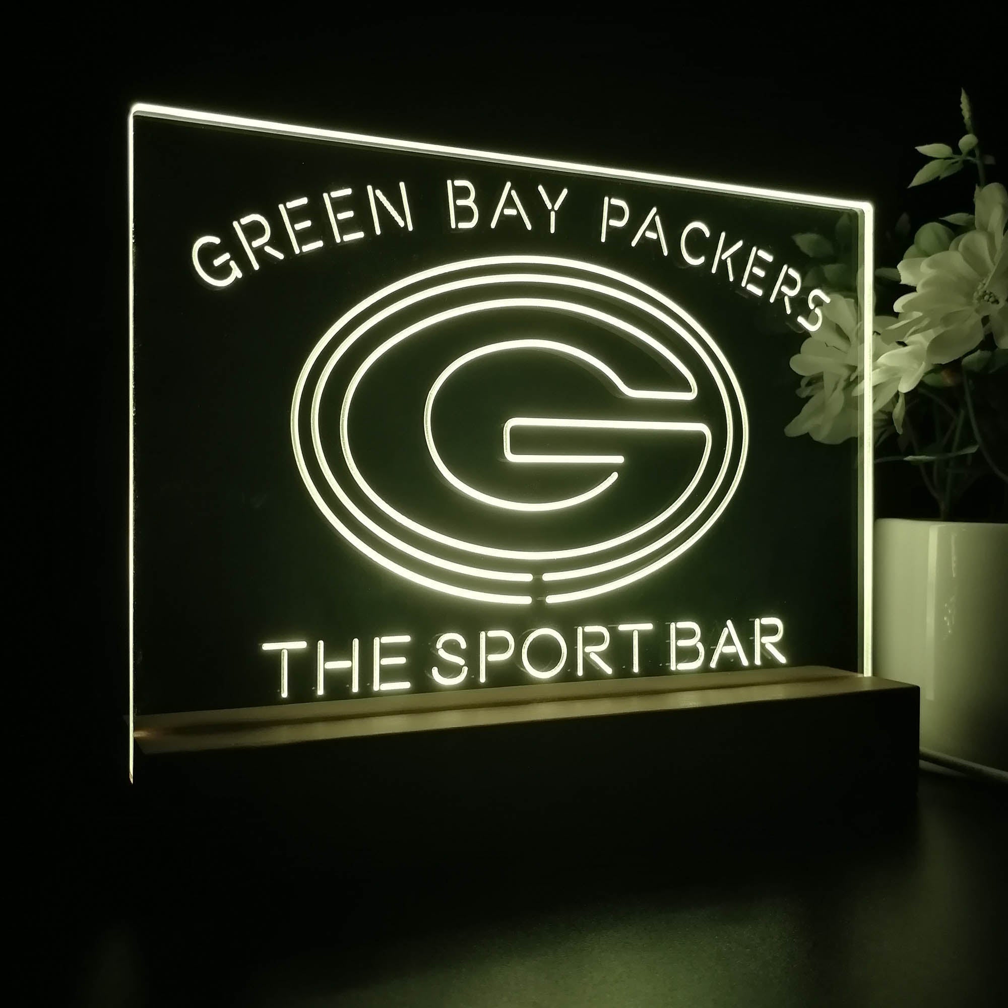 Personalized Green Bay Packers Souvenir Led Light Sign