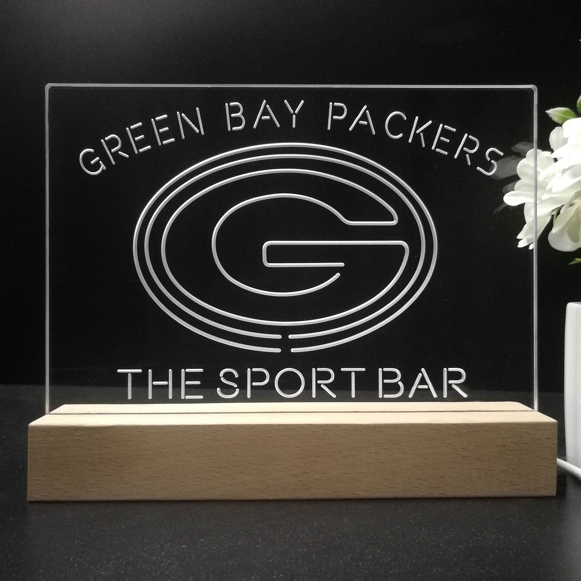 Personalized Green Bay Packers Souvenir Led Light Sign