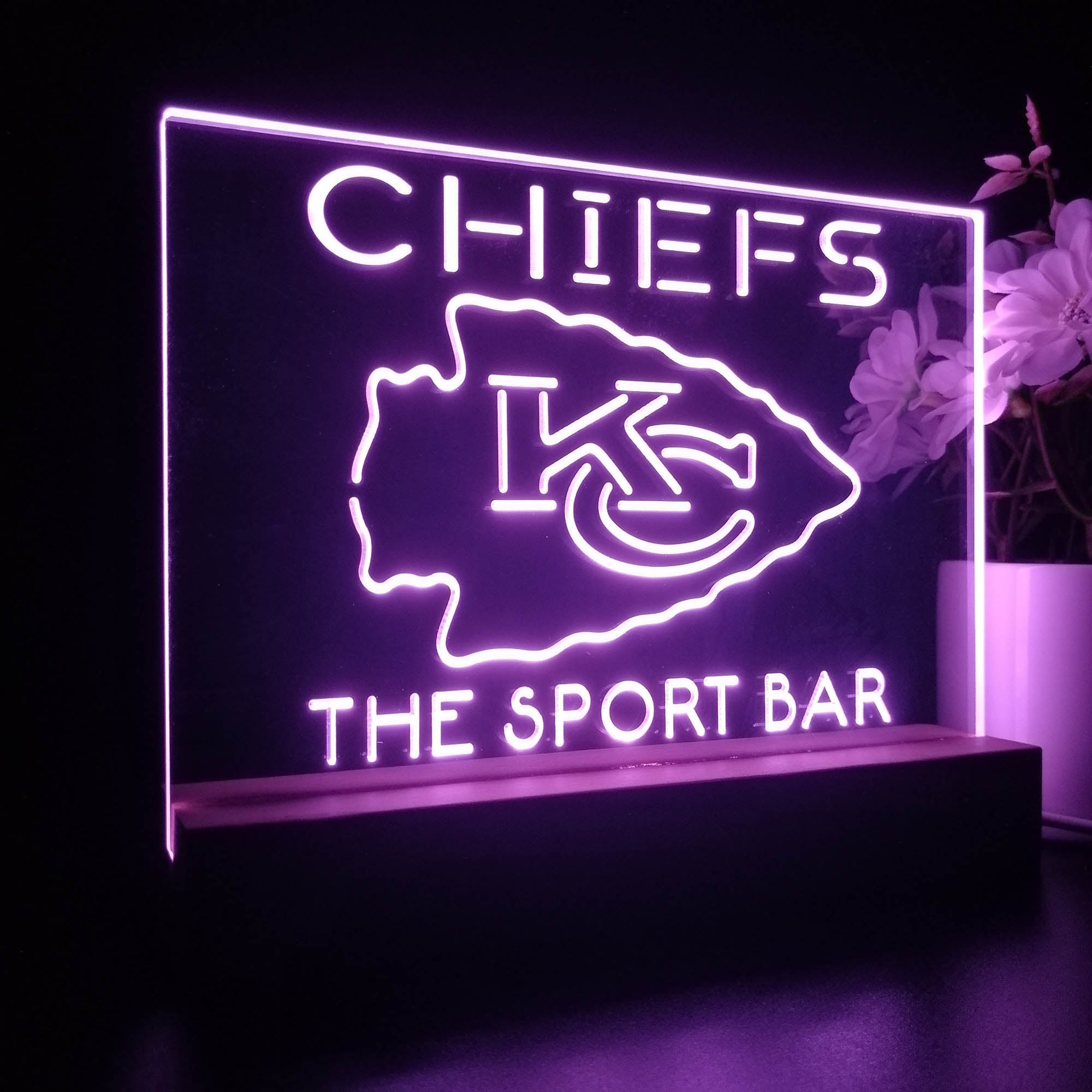 Personalized Kansas City Chiefs Souvenir Led Light Sign