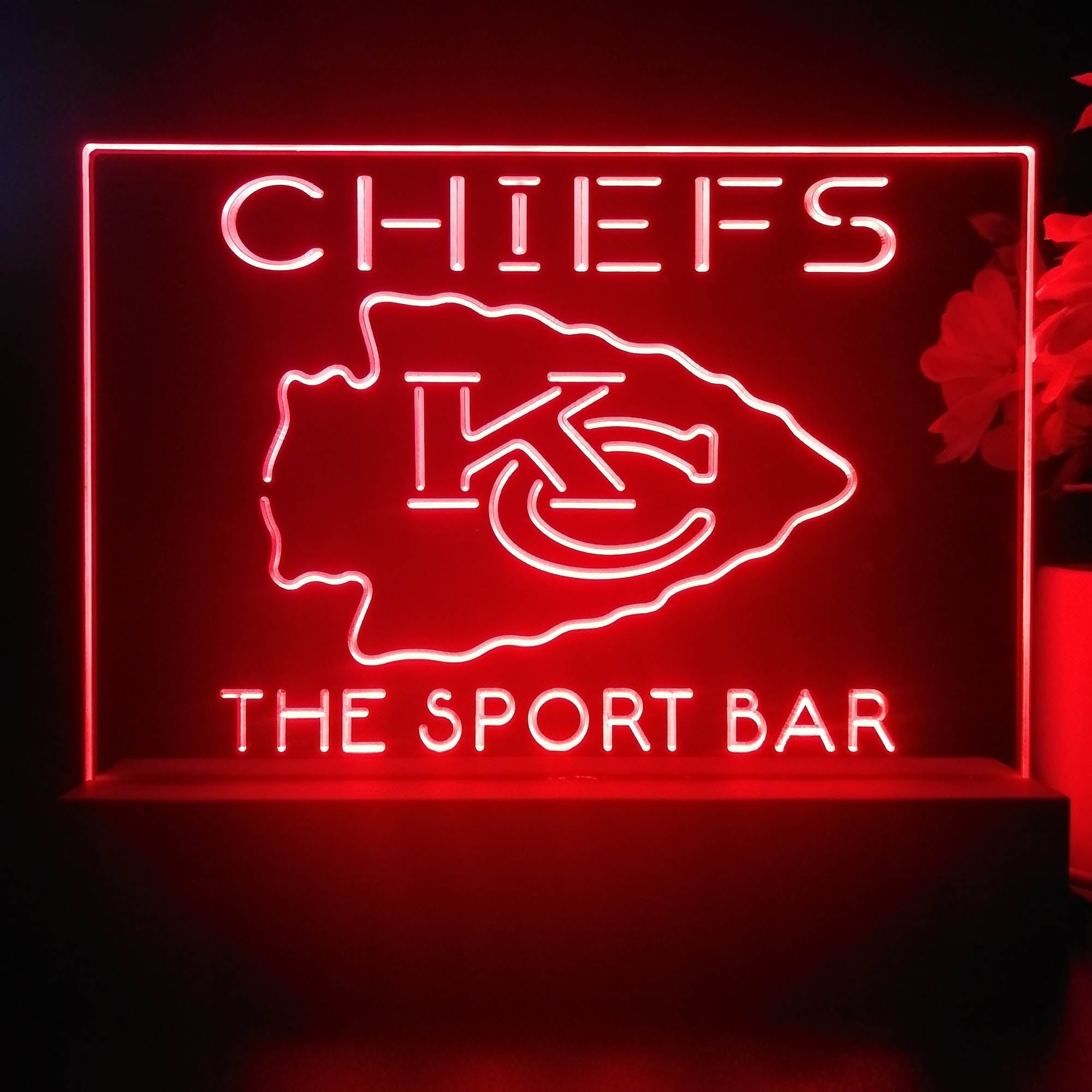 Personalized Kansas City Chiefs Souvenir Led Light Sign