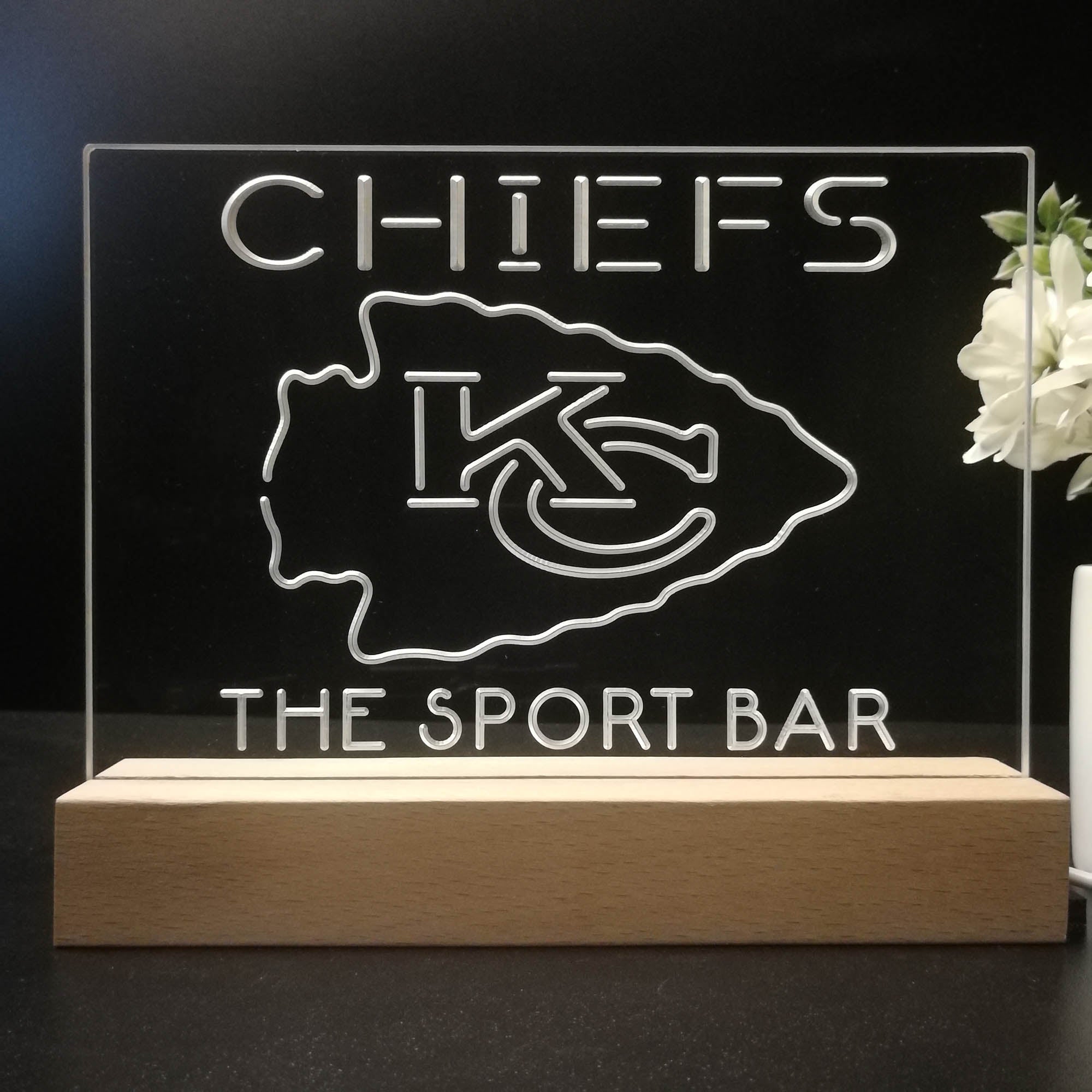 Personalized Kansas City Chiefs Souvenir Led Light Sign