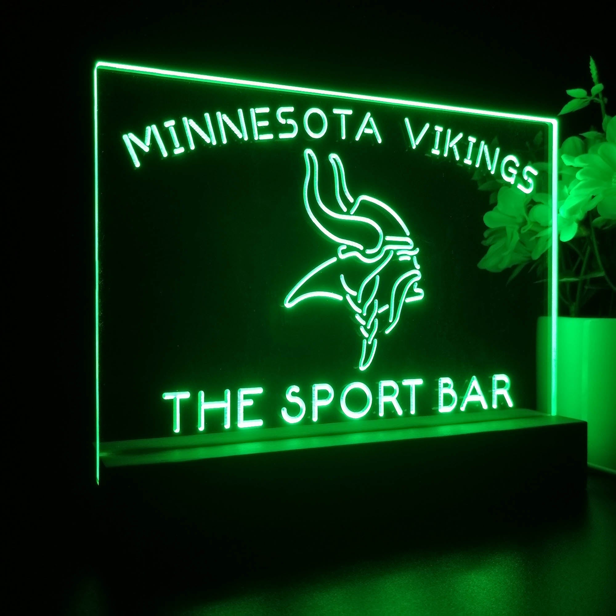 Personalized Minnesota Vikings Souvenir Neon LED Night Light Sign