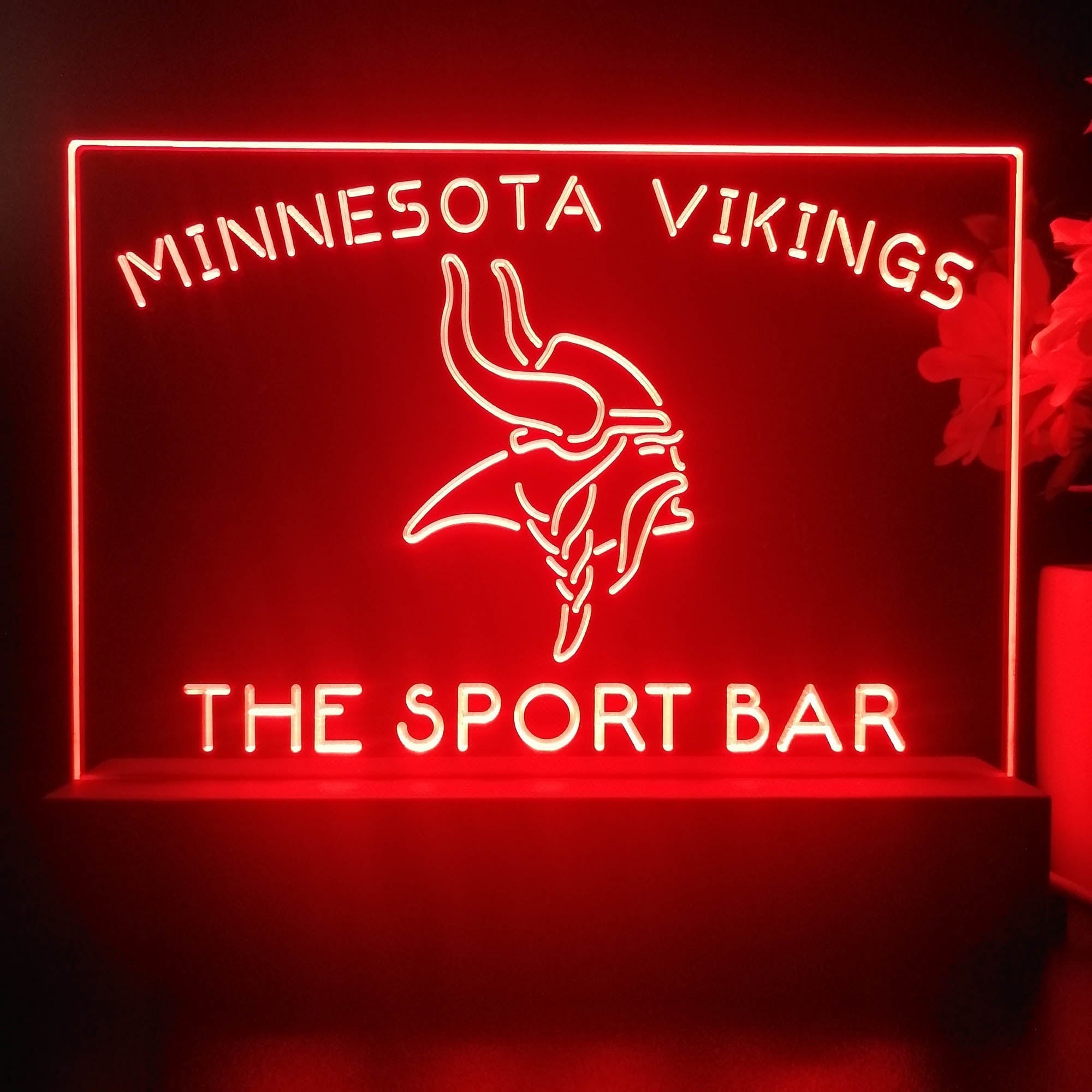 Personalized Minnesota Vikings Souvenir Neon LED Night Light Sign