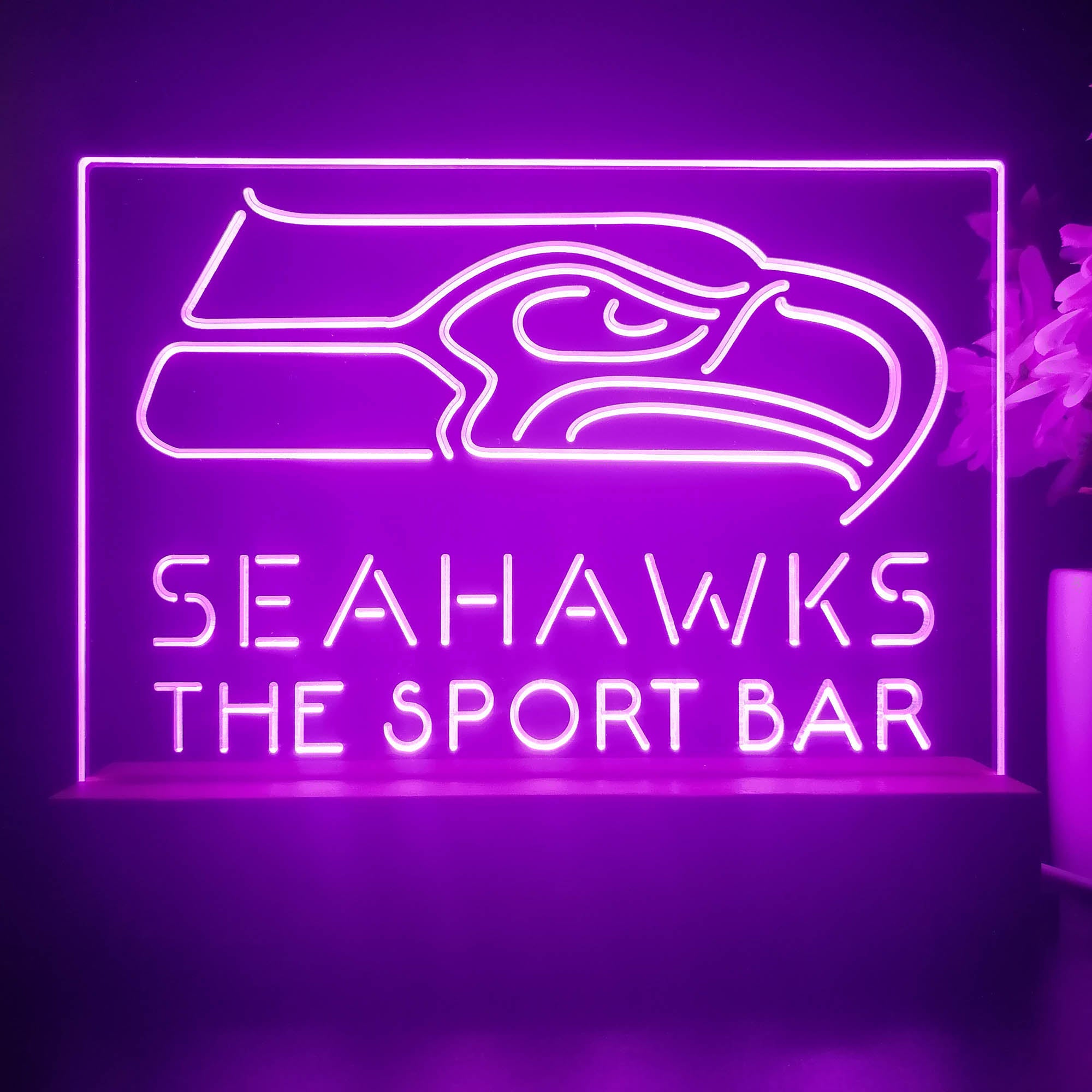 Personalized Seattle Seahawks Souvenir Neon LED Night Light Sign