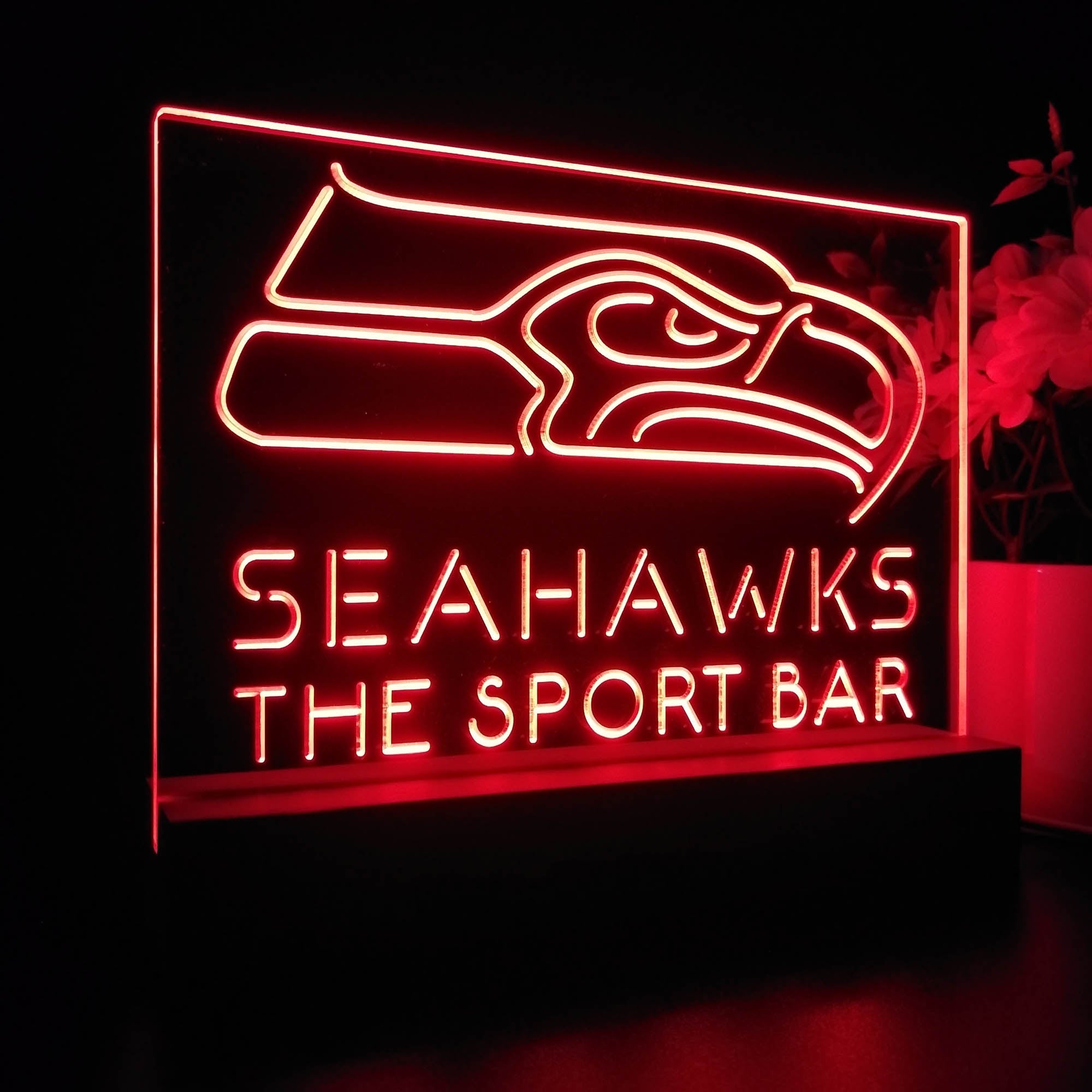 Personalized Seattle Seahawks Souvenir Neon LED Night Light Sign