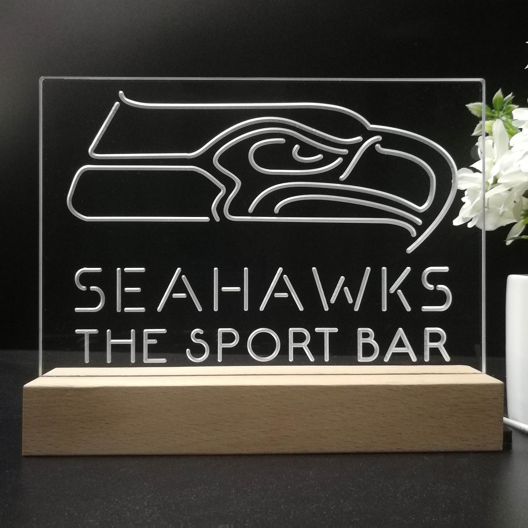 Personalized Seattle Seahawks Souvenir Neon LED Night Light Sign