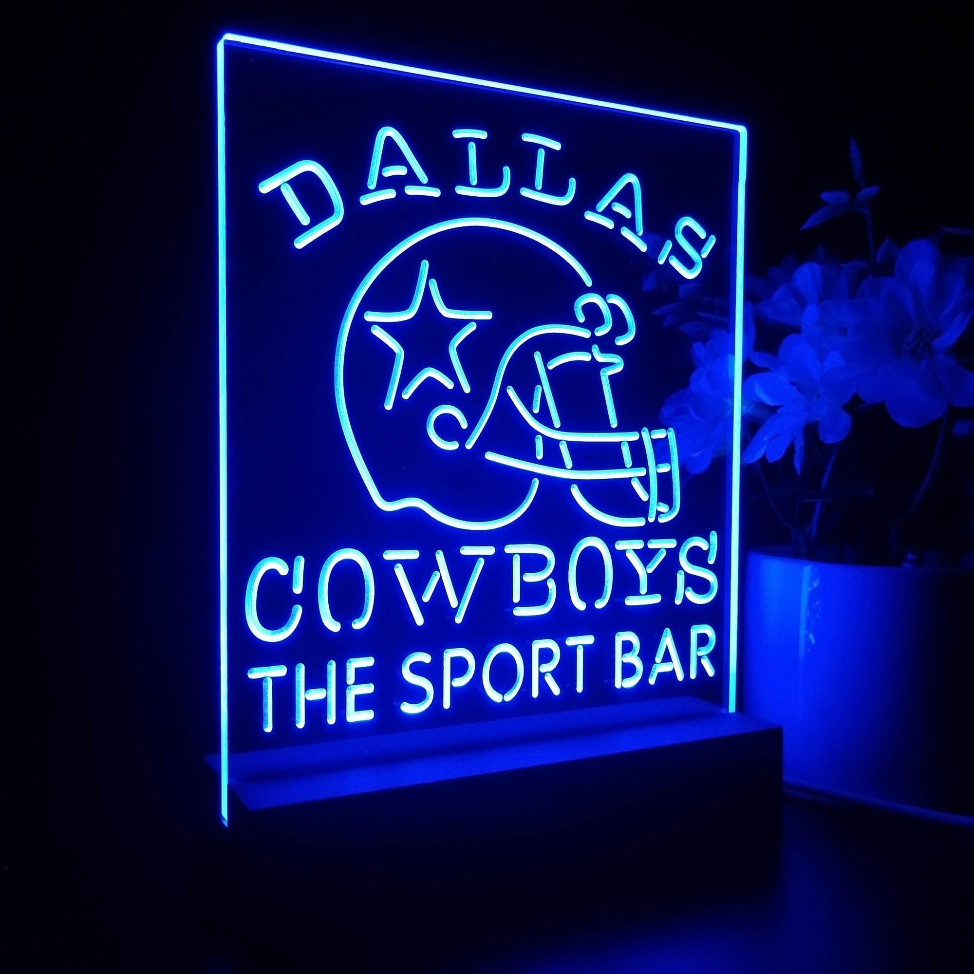 Personalized Dallas Cowboys Souvenir LED Light Sign Lamp