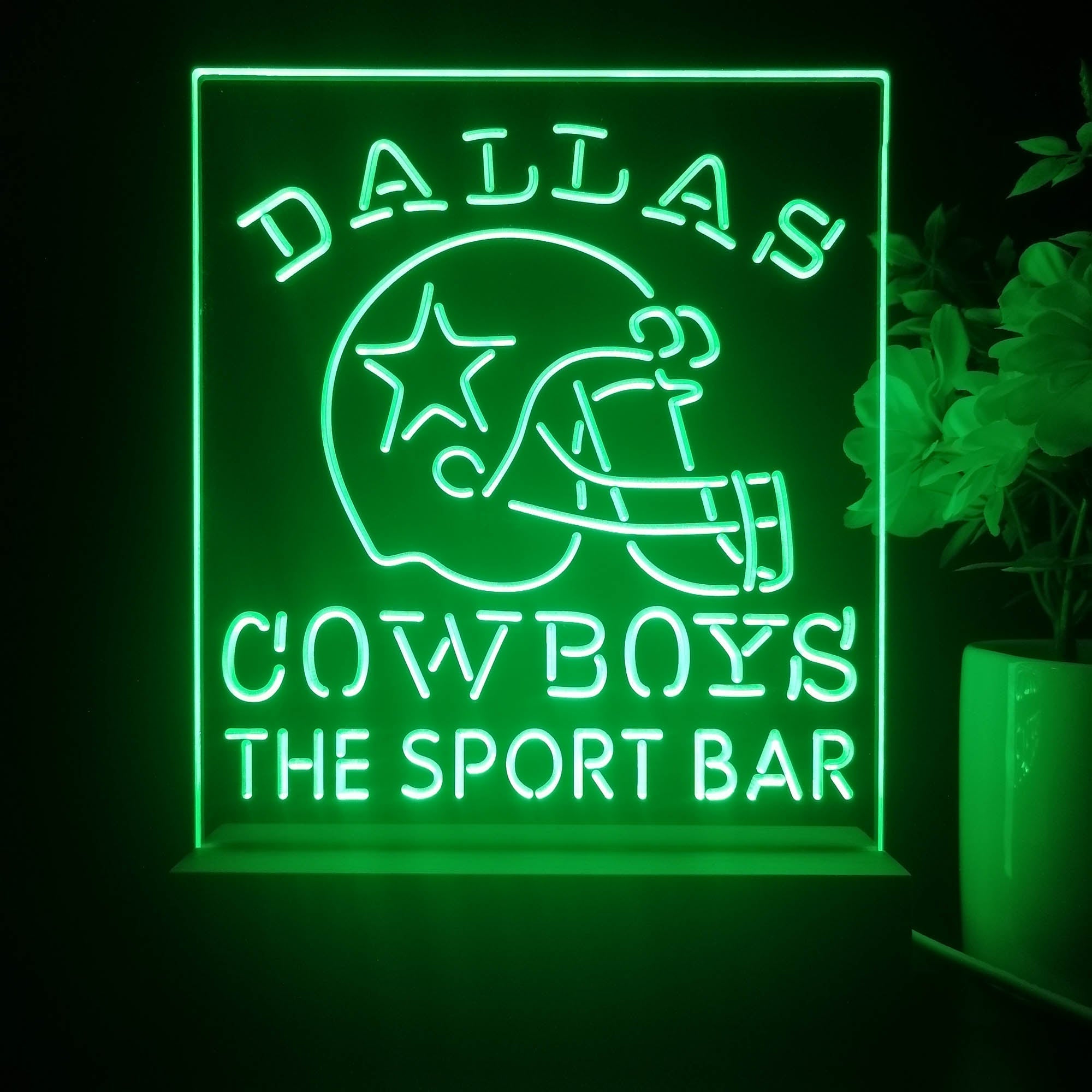 Personalized Dallas Cowboys Souvenir LED Light Sign Lamp