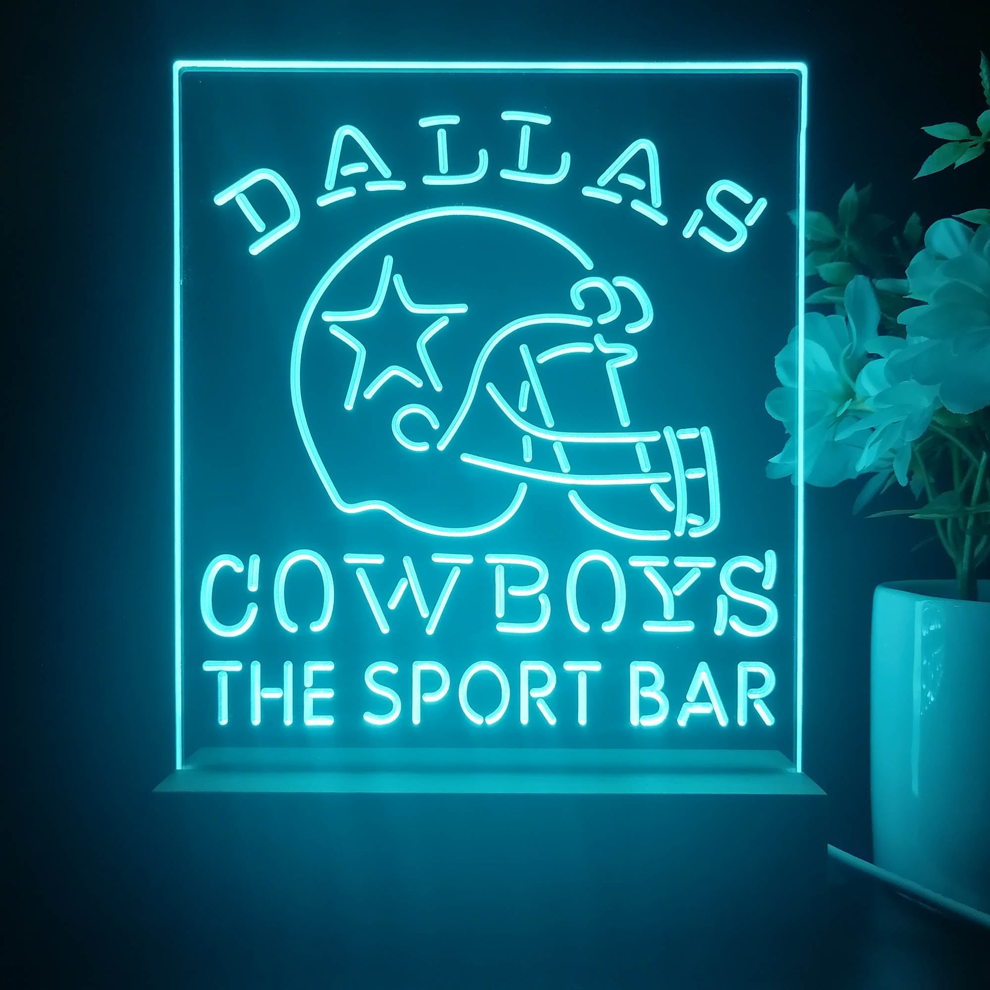 Personalized Dallas Cowboys Souvenir LED Light Sign Lamp