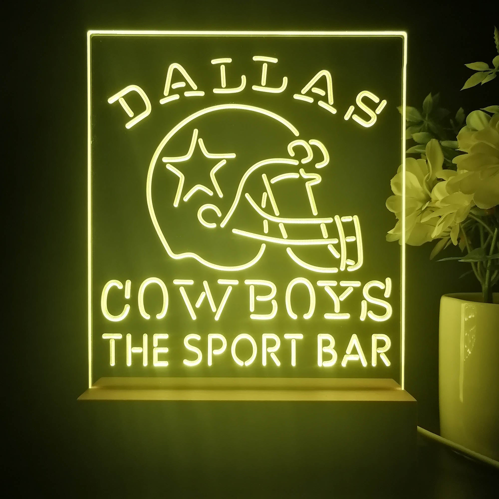 Personalized Dallas Cowboys Souvenir LED Light Sign Lamp