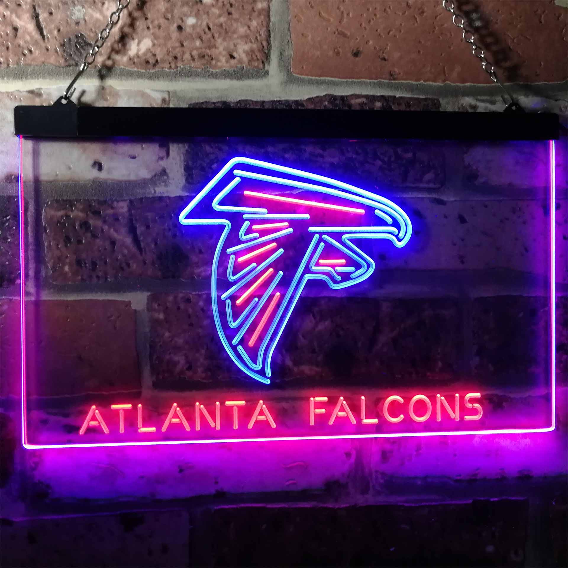 Atlanta Falcons Football Bar Dual Color LED Neon Sign ProLedSign