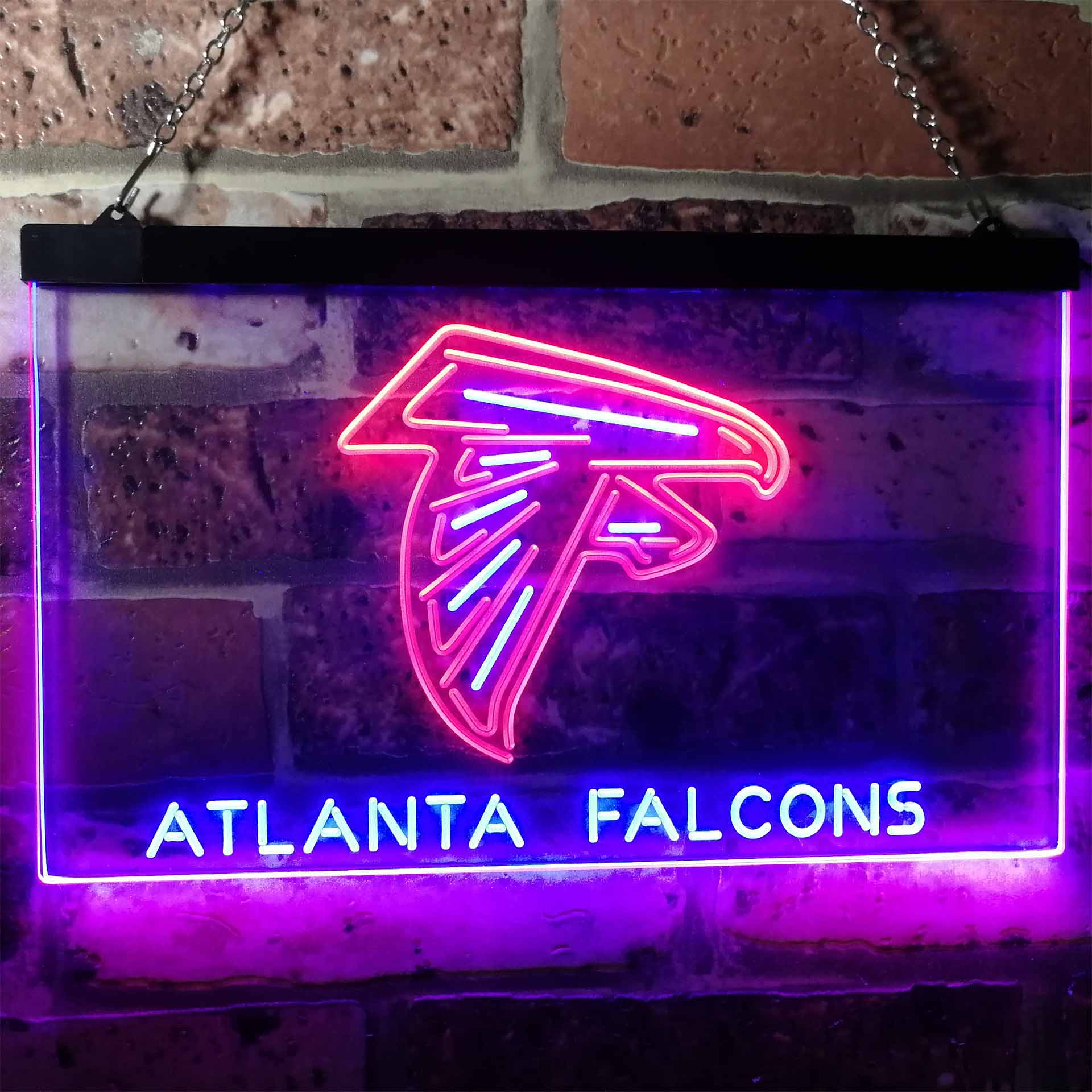 Atlanta Falcons Football Bar Dual Color LED Neon Sign ProLedSign