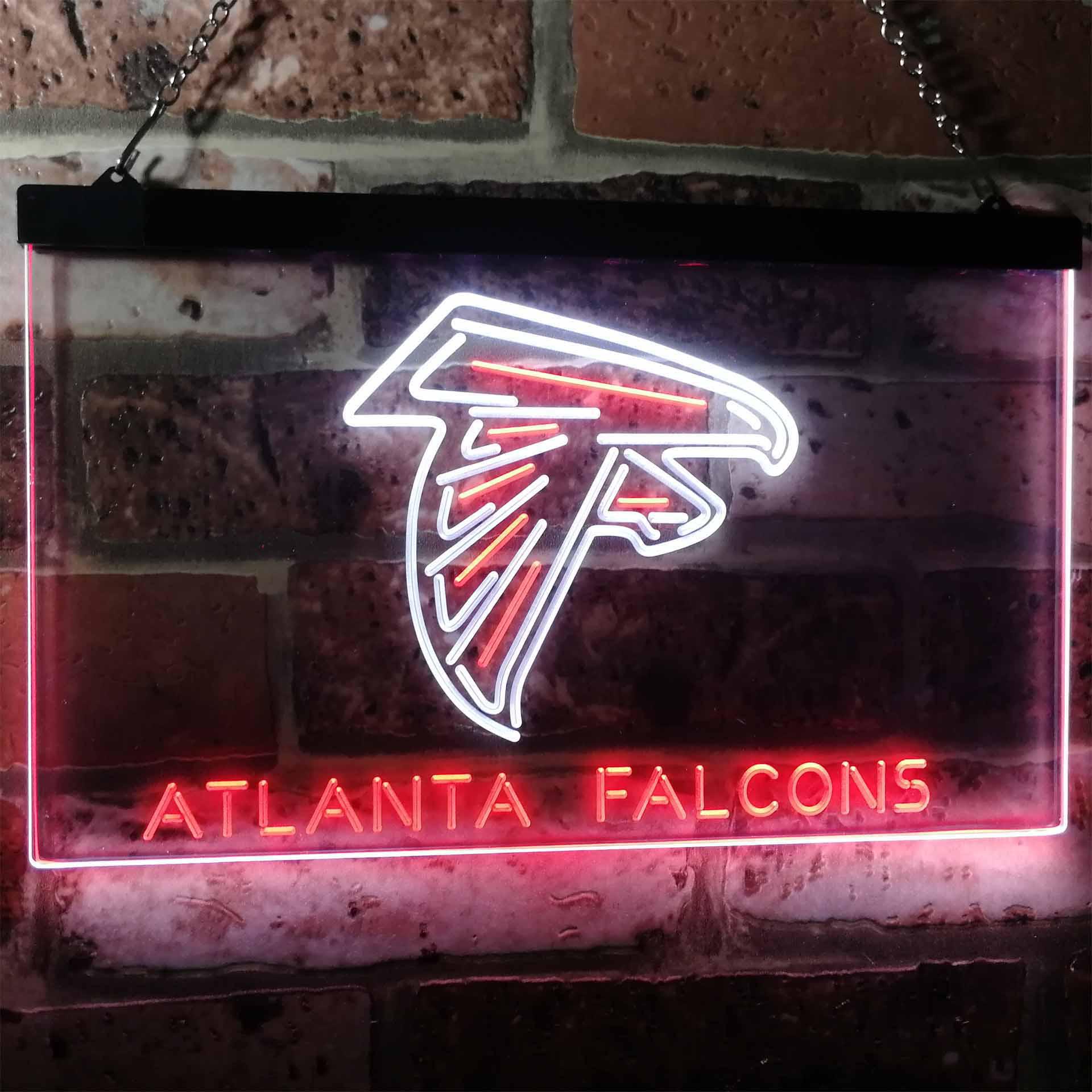 Atlanta Falcons Football Bar Dual Color LED Neon Sign ProLedSign