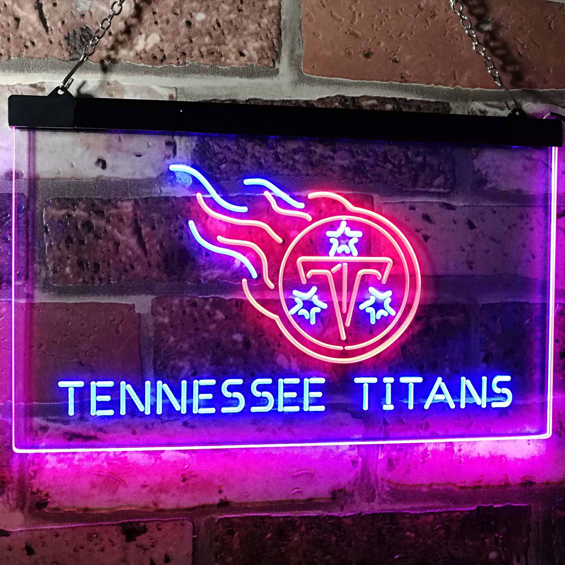 Tennessee Titansation Football Bar Dual Color LED Neon Sign ProLedSign