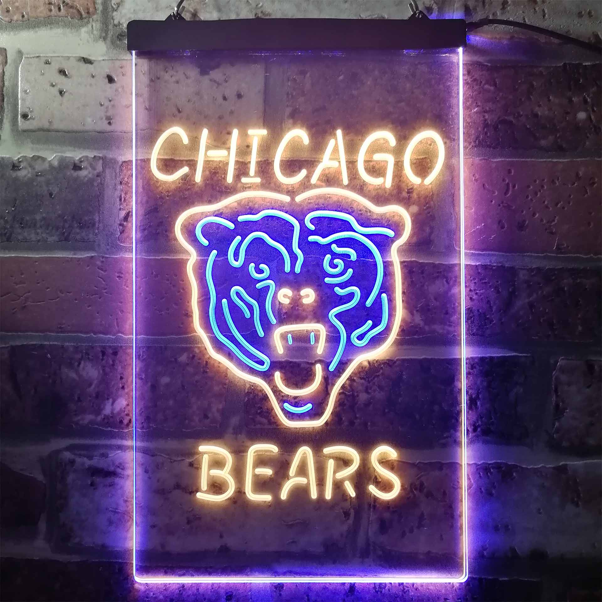 Chicago Bears Football Club Dual Color LED Neon Sign ProLedSign