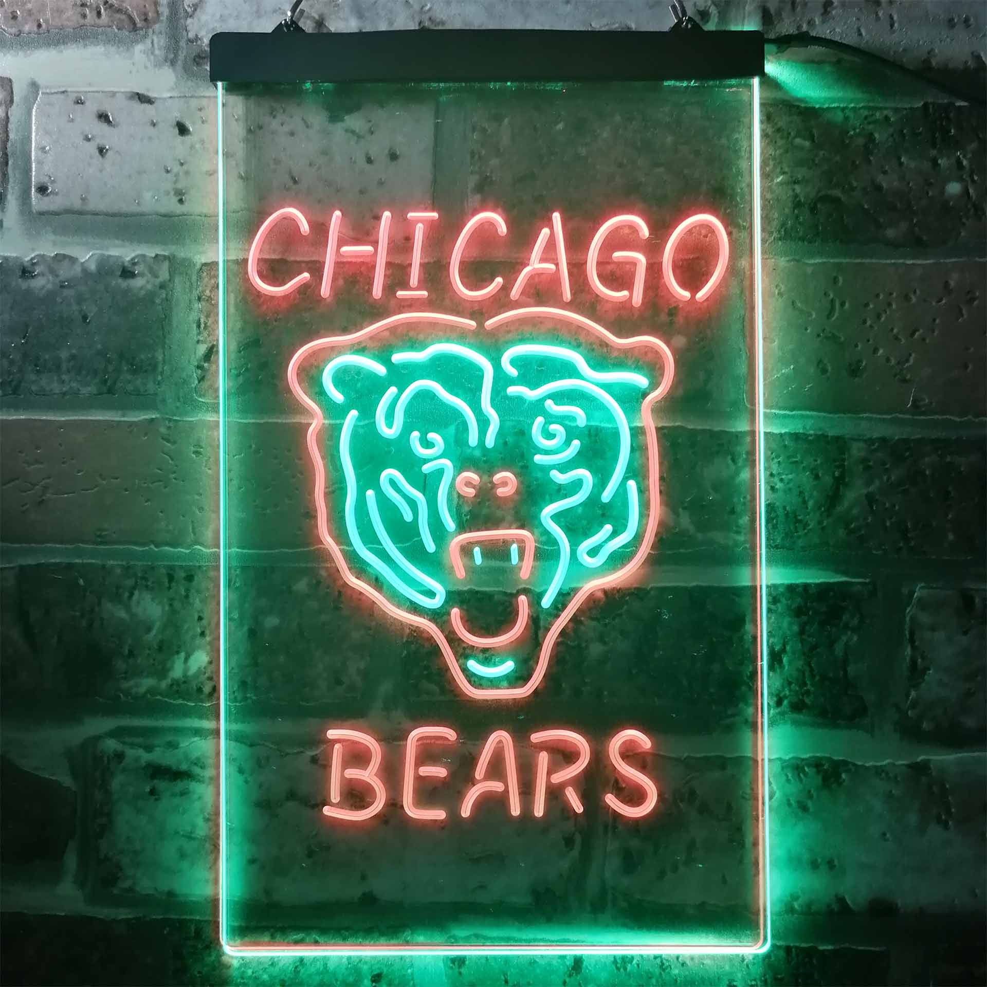 Chicago Bears Football Club Dual Color LED Neon Sign ProLedSign