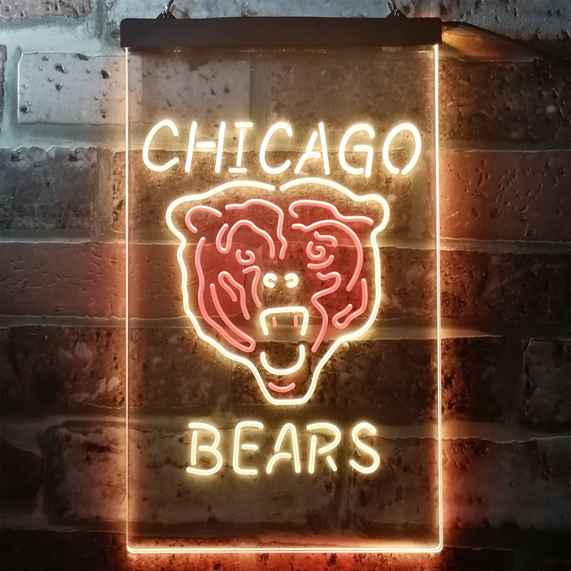 Chicago Bears Football Club Dual Color LED Neon Sign ProLedSign