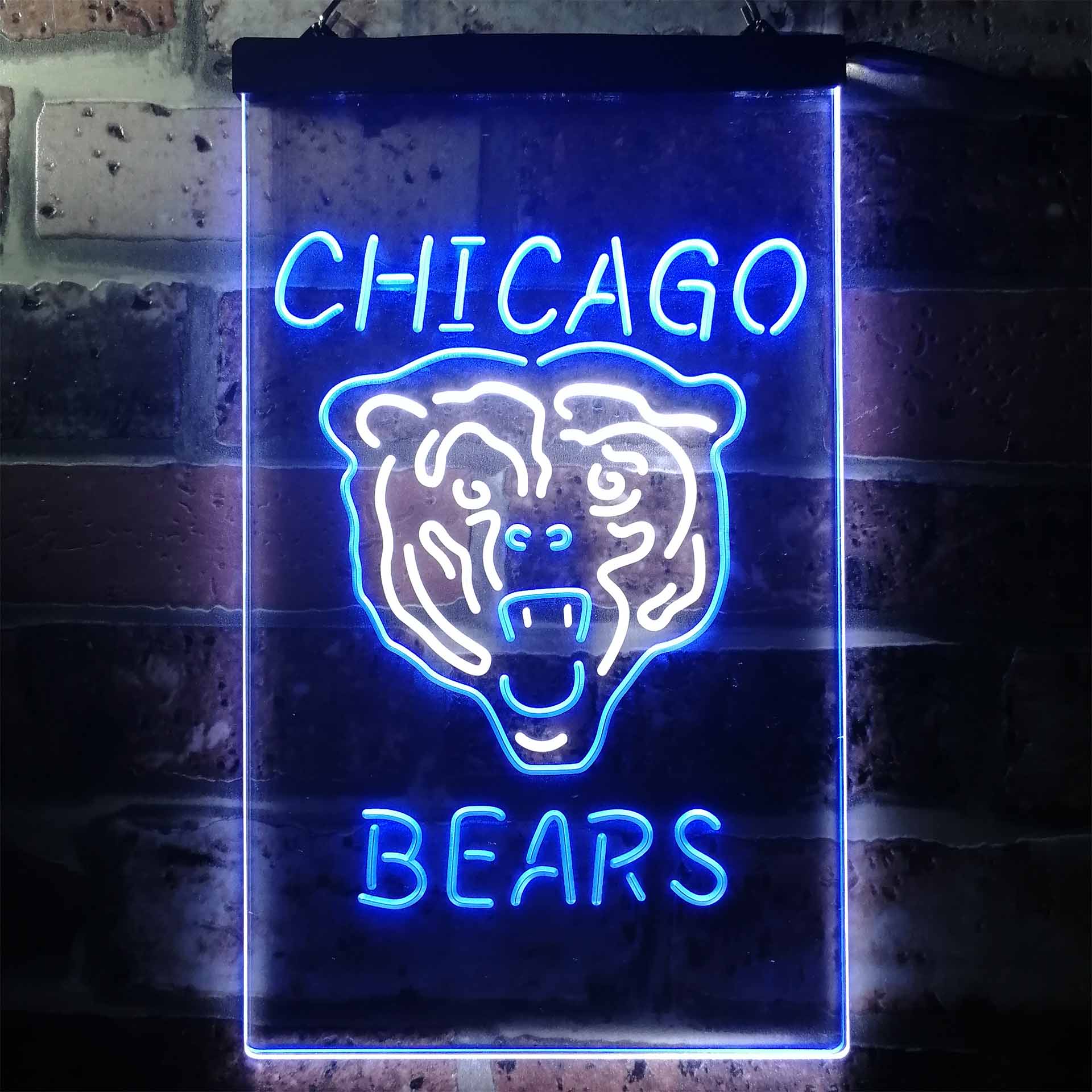 Chicago Bears Football Club Dual Color LED Neon Sign ProLedSign