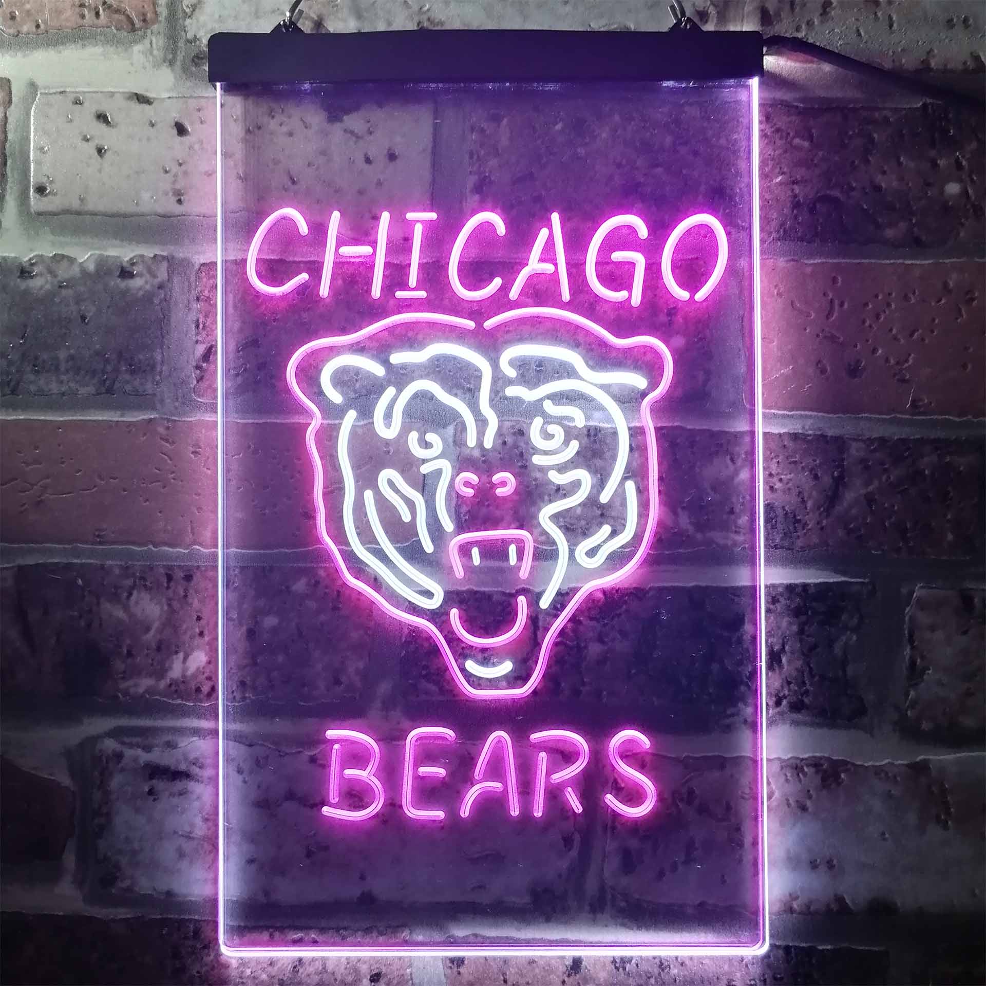 Chicago Bears Football Club Dual Color LED Neon Sign ProLedSign