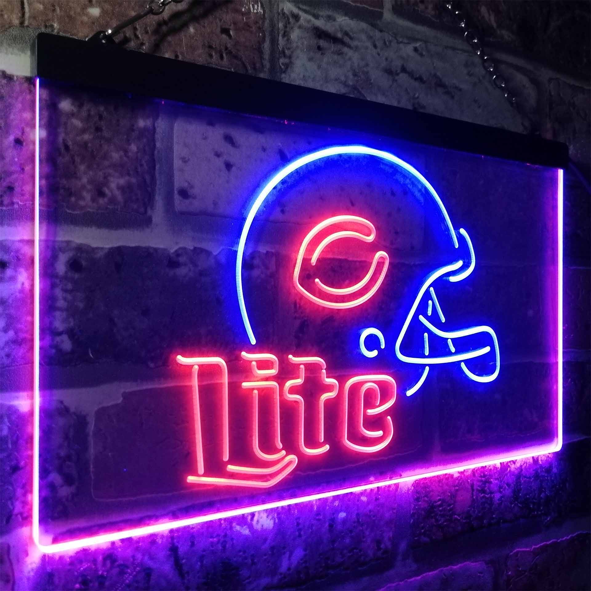 Chicago Bears Helmet Neon-Like LED Sign - ProLedSign