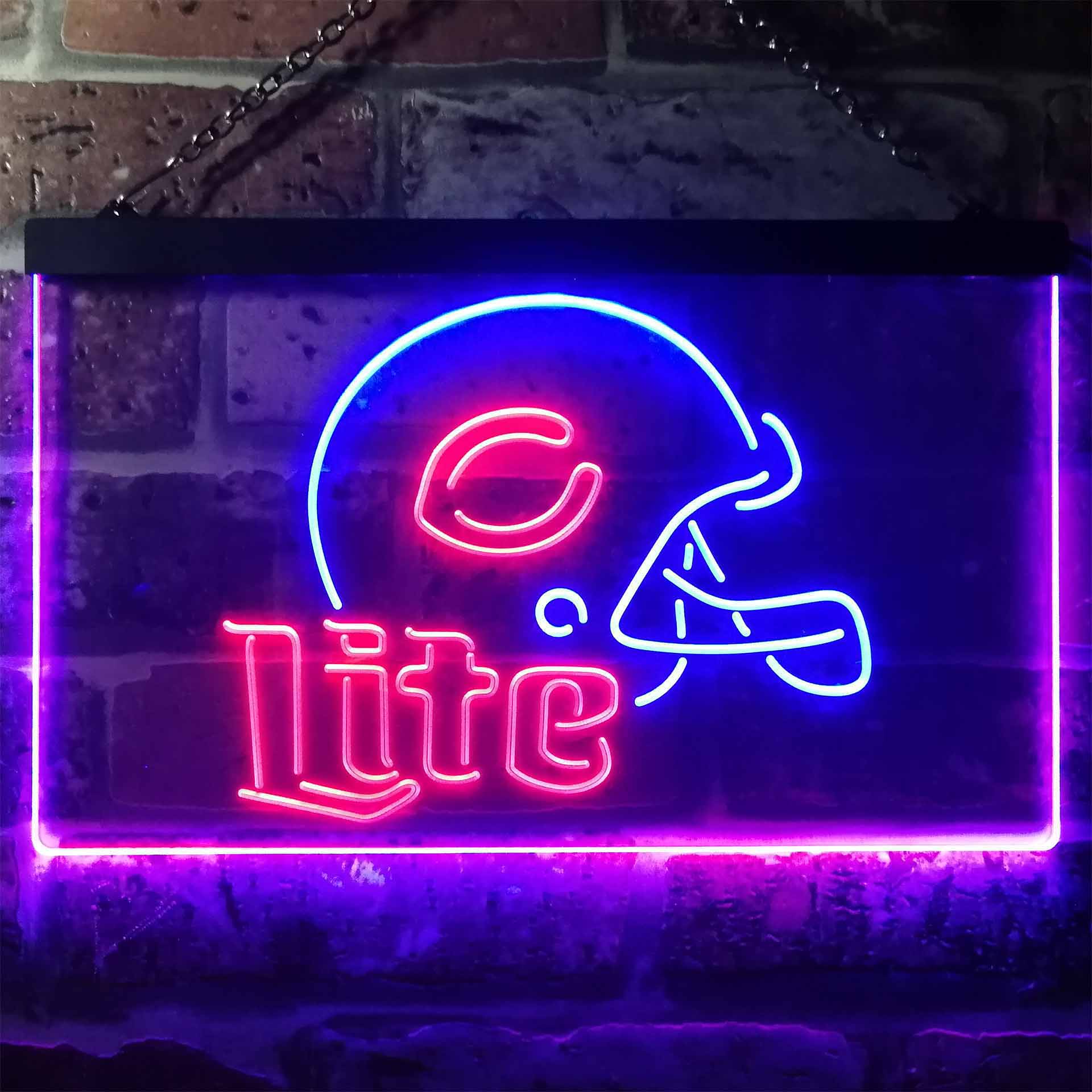 Chicago Bears Helmet Neon-Like LED Sign - ProLedSign