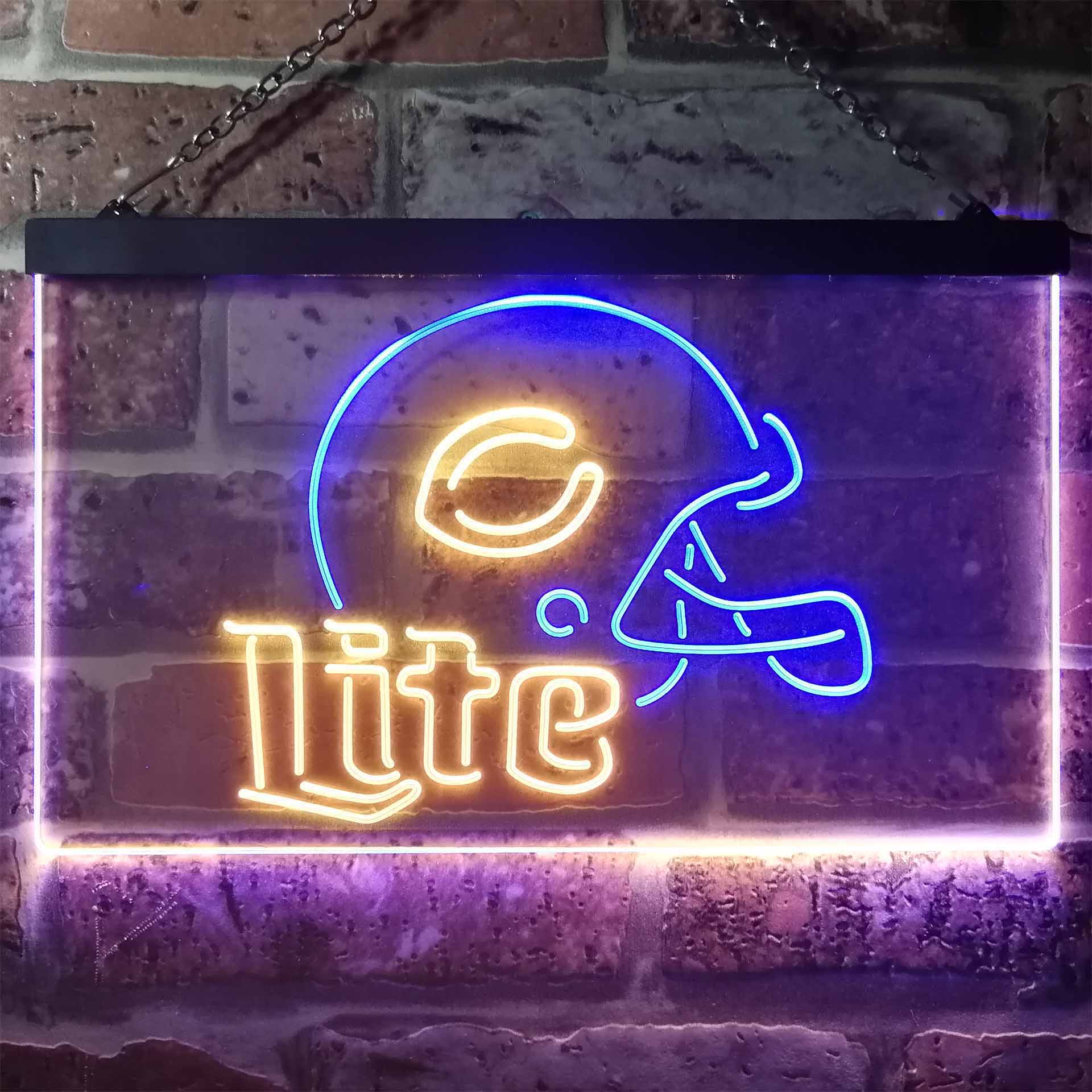 Chicago Bears Helmet Neon-Like LED Sign - ProLedSign