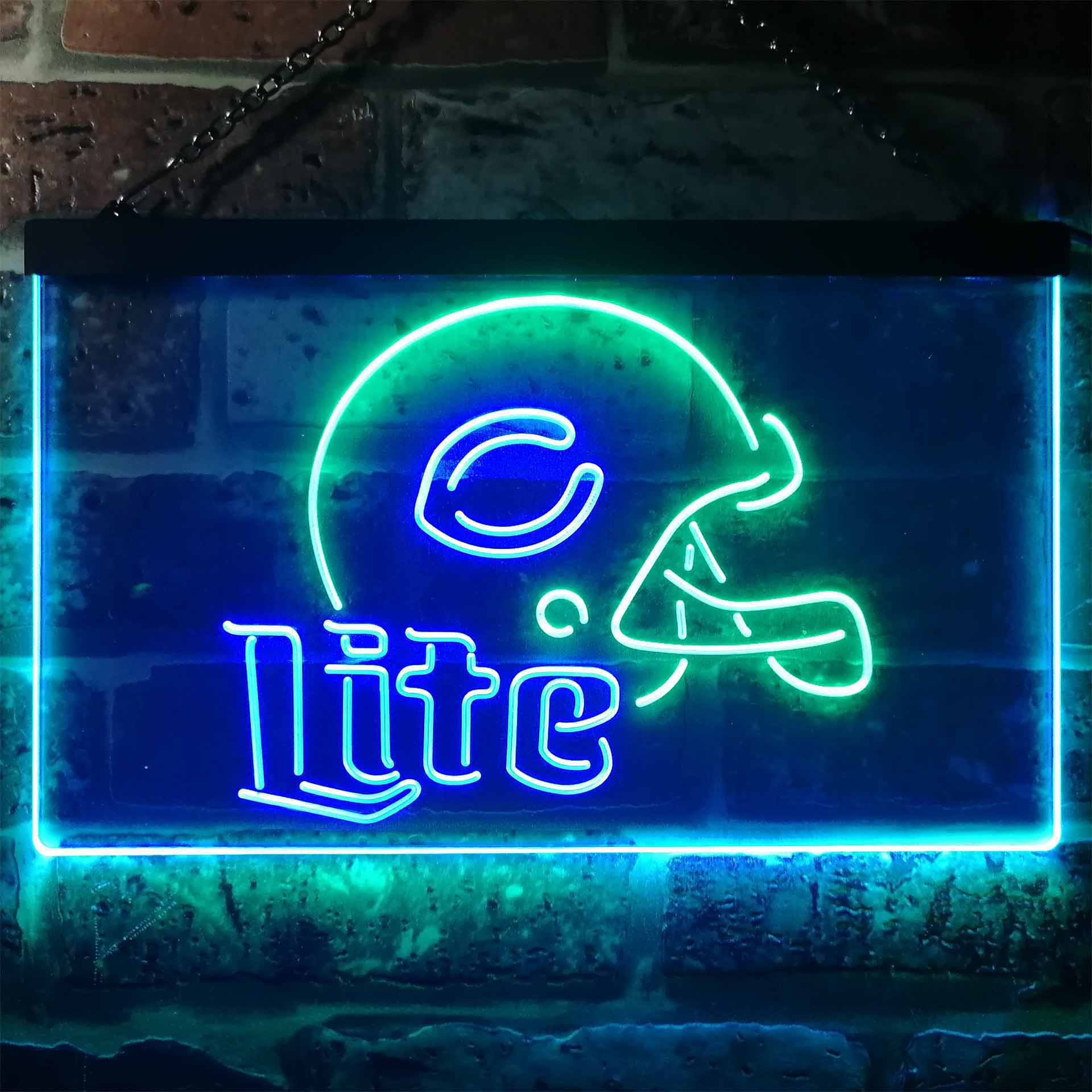 Chicago Bears Helmet Neon-Like LED Sign - ProLedSign