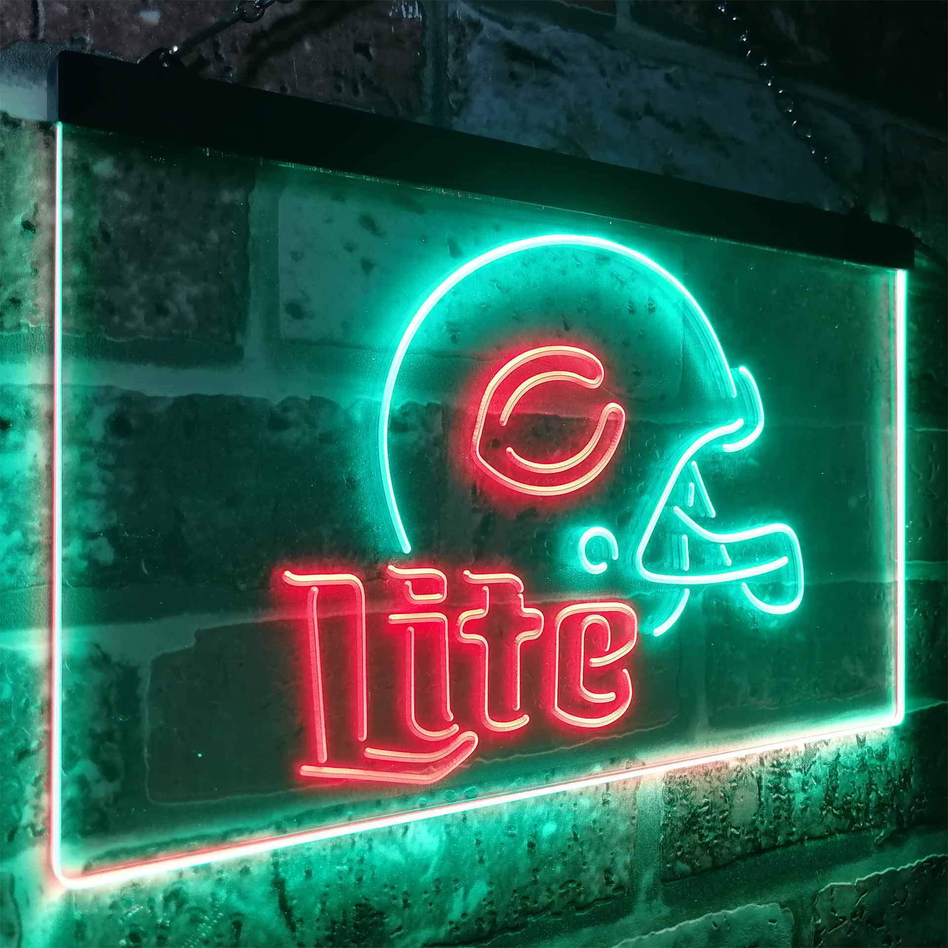 Chicago Bears Helmet Neon-Like LED Sign - ProLedSign