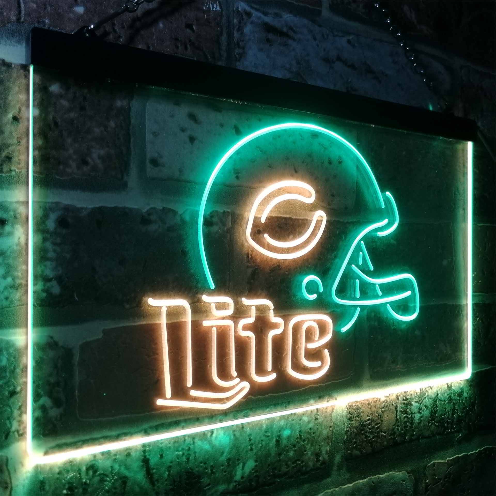 Chicago Bears Helmet Neon-Like LED Sign - ProLedSign