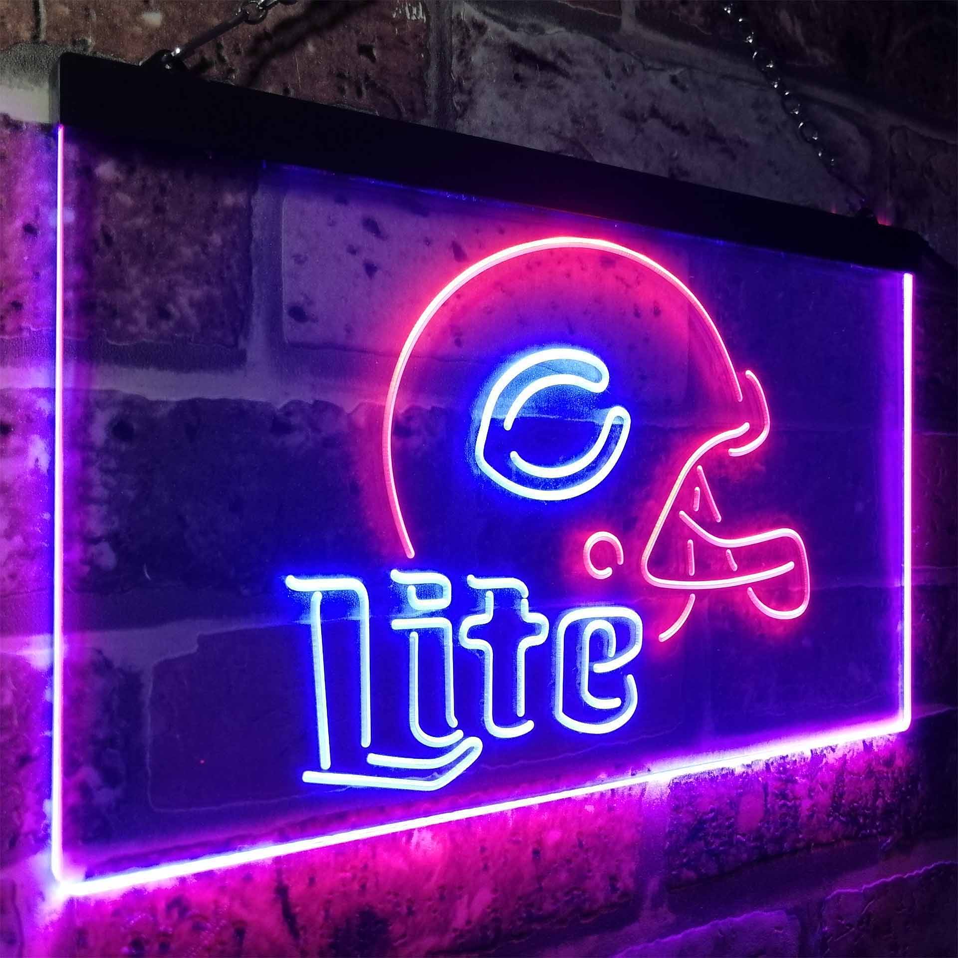 Chicago Bears Helmet Neon-Like LED Sign - ProLedSign