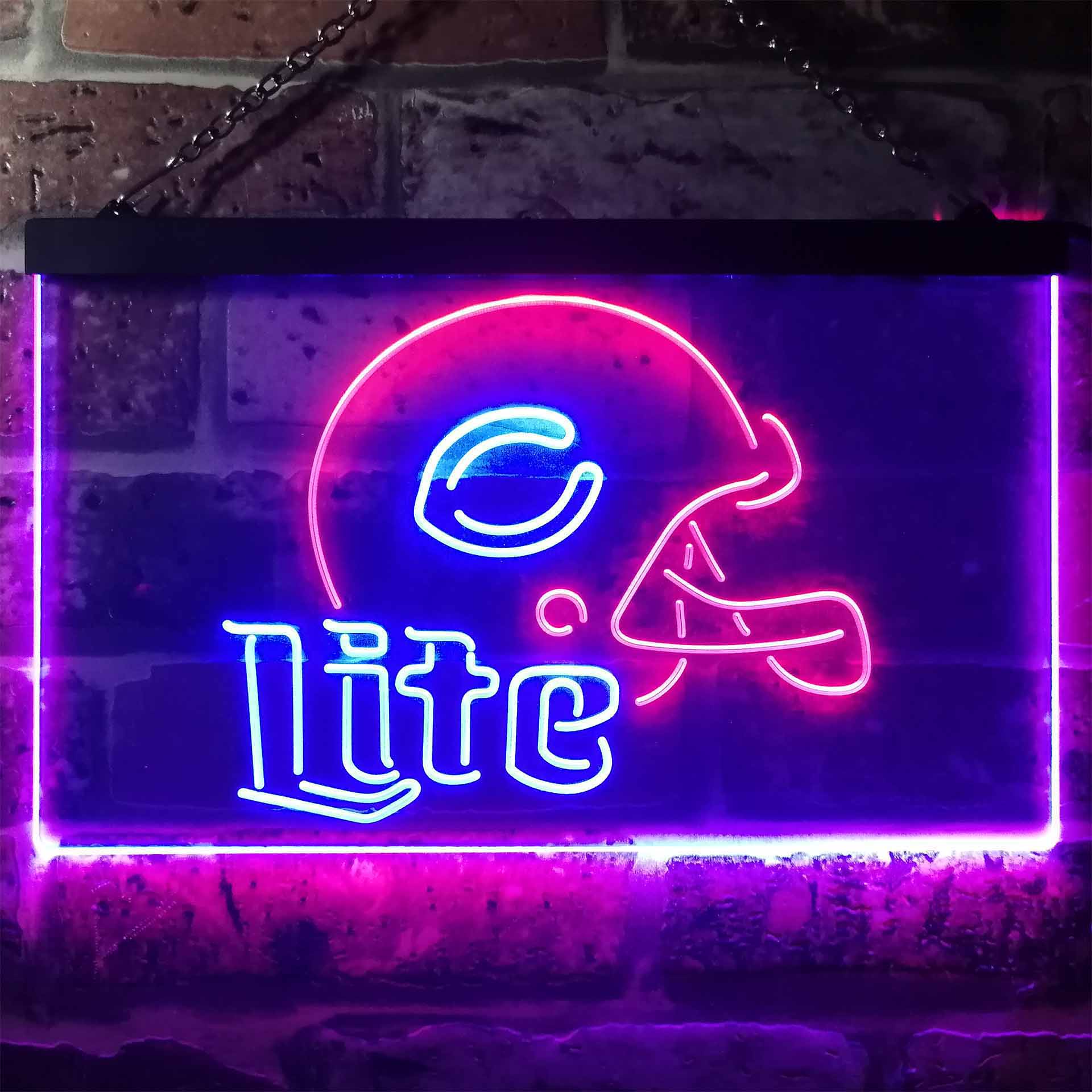 Chicago Bears Helmet Neon-Like LED Sign - ProLedSign