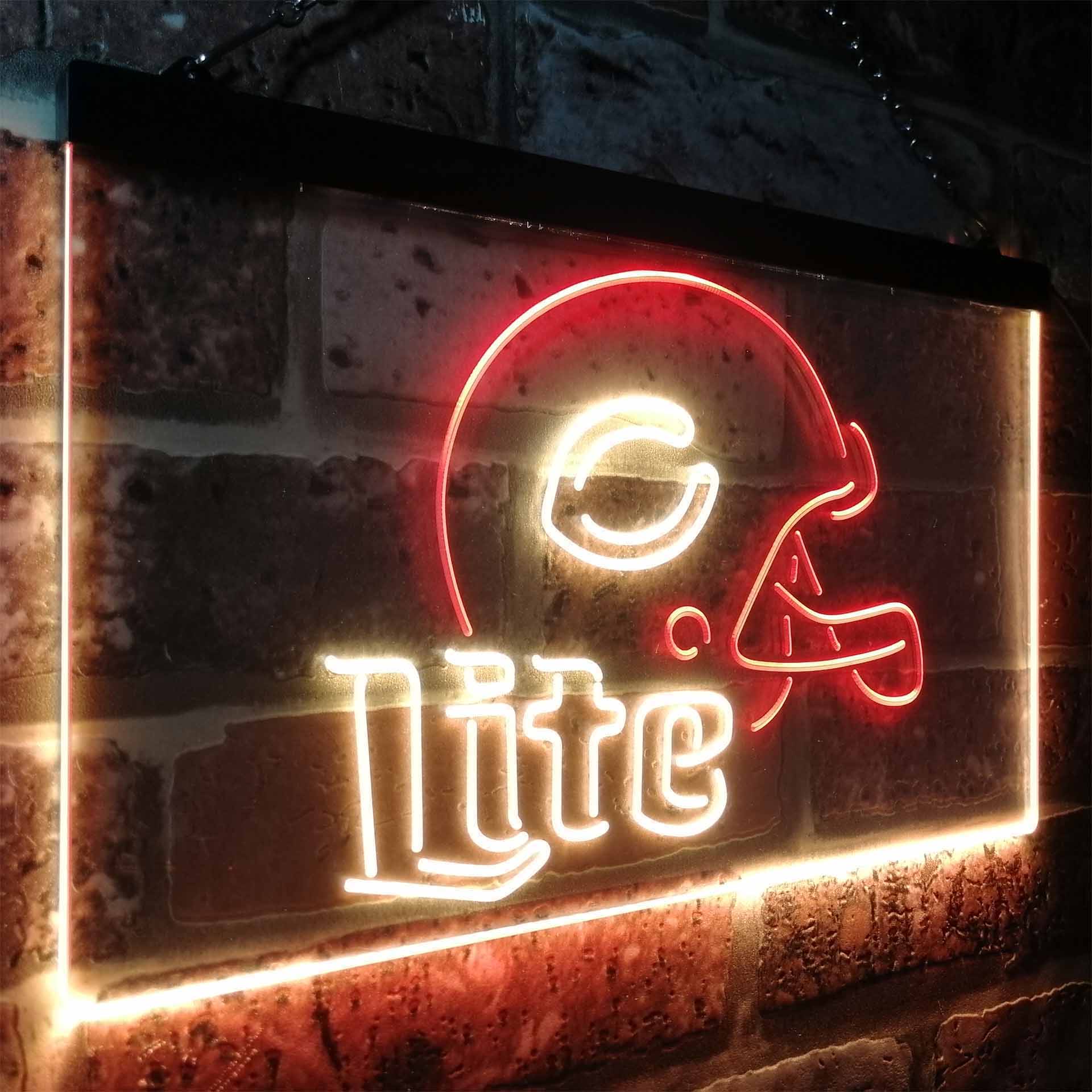 Chicago Bears Helmet Neon-Like LED Sign - ProLedSign