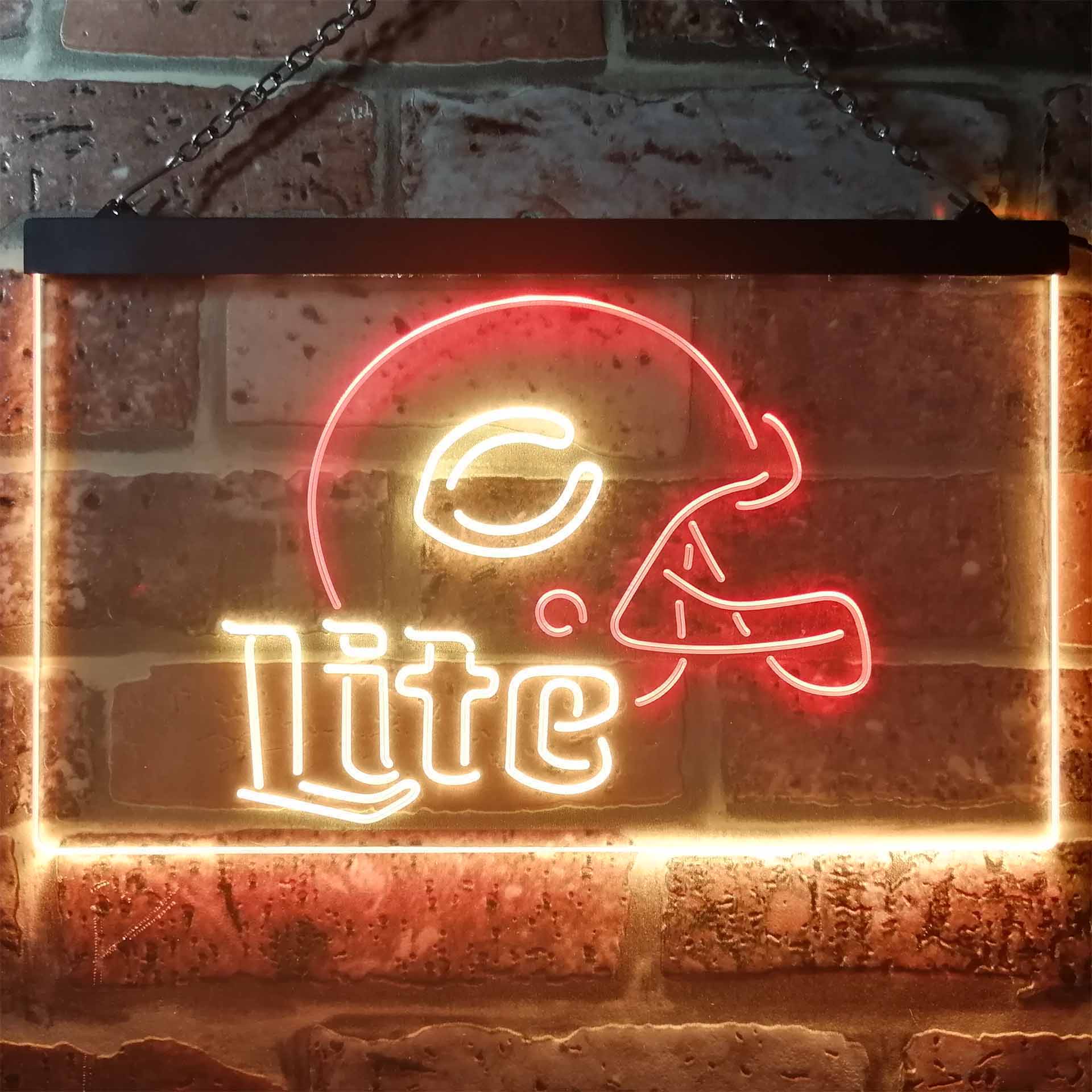 Chicago Bears Helmet Neon-Like LED Sign