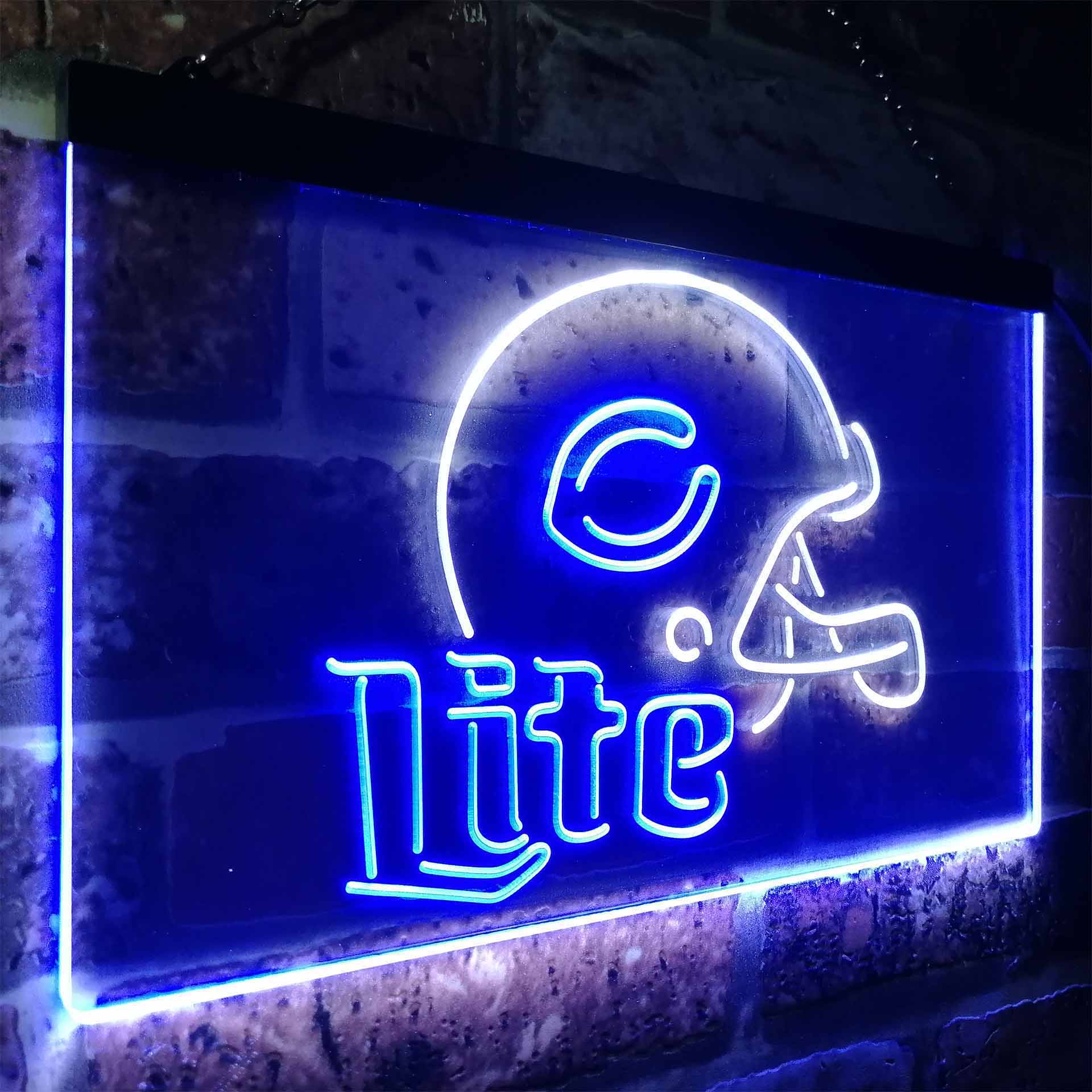 Chicago Bears Helmet Neon-Like LED Sign - ProLedSign