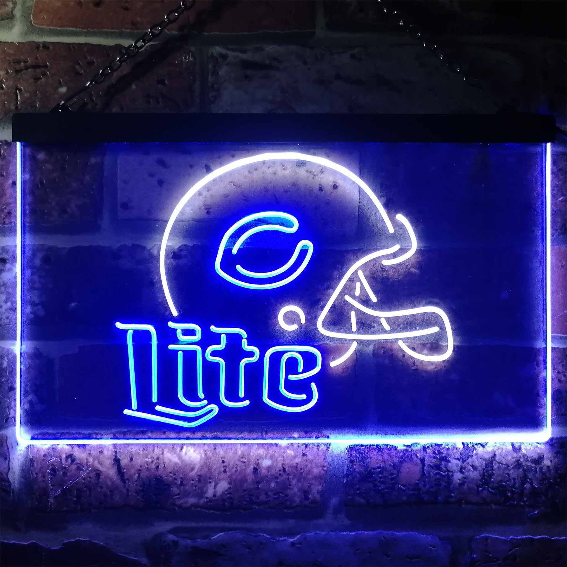 Chicago Bears Helmet Neon-Like LED Sign - ProLedSign