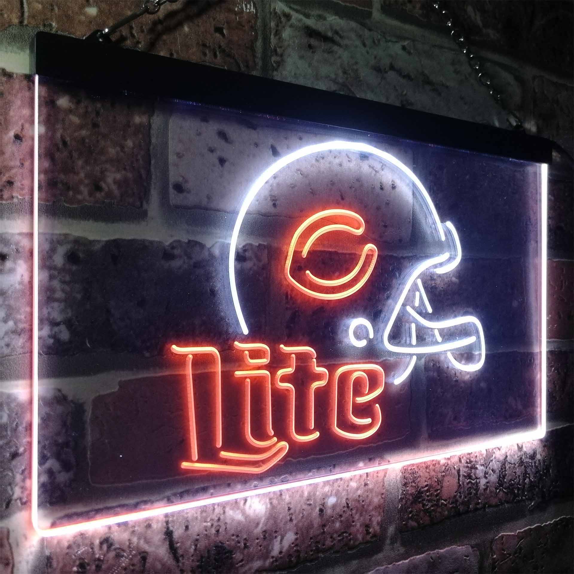 Chicago Bears Helmet Neon-Like LED Sign - ProLedSign