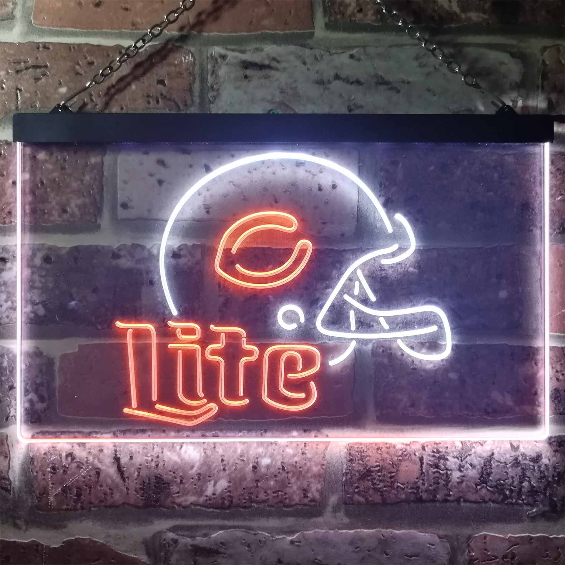 Chicago Bears Helmet Neon-Like LED Sign - ProLedSign