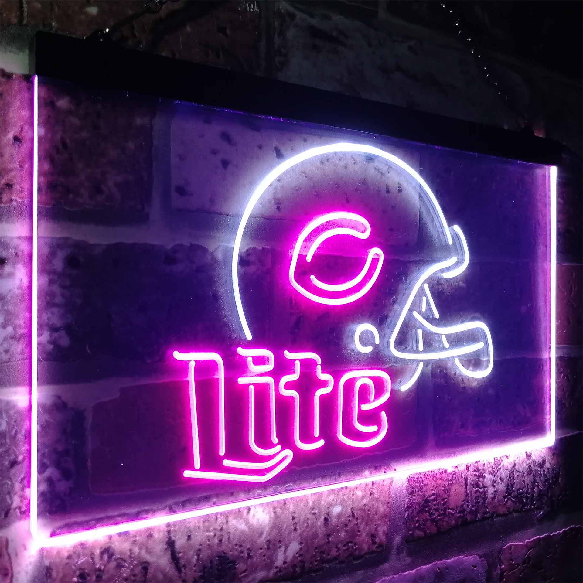 Chicago Bears Helmet Neon-Like LED Sign - ProLedSign