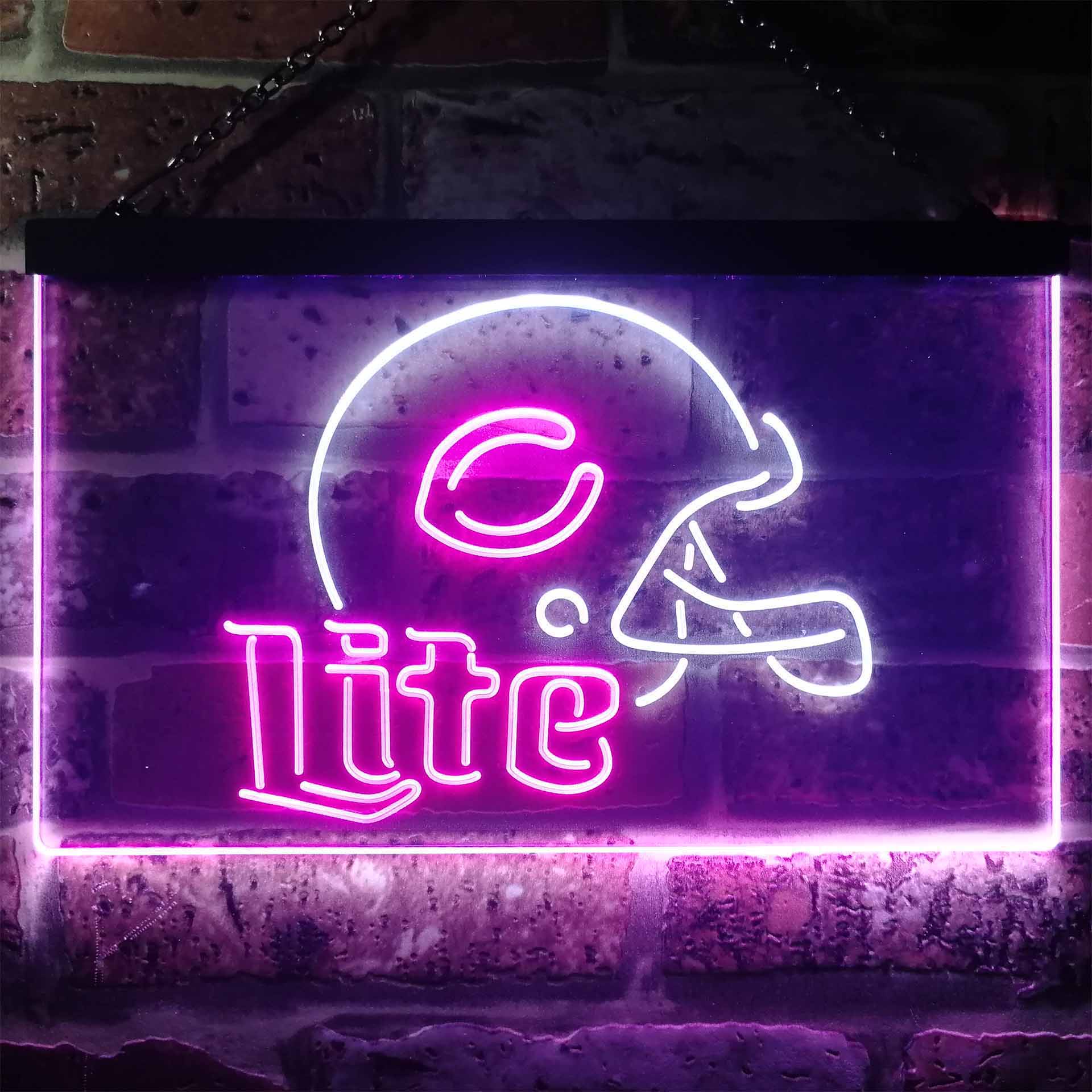 Chicago Bears Helmet Neon-Like LED Sign - ProLedSign