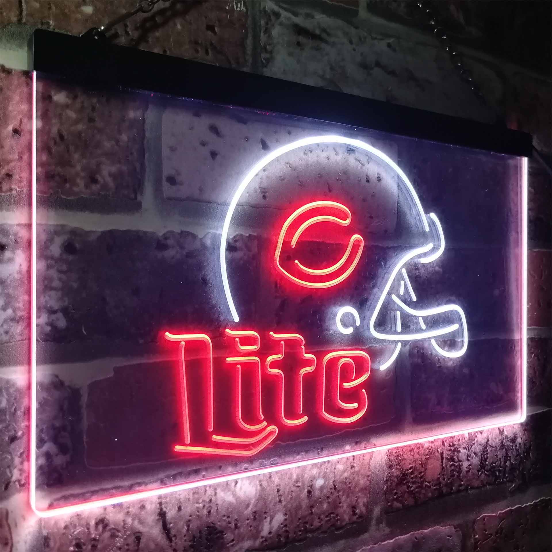 Chicago Bears Helmet Neon-Like LED Sign - ProLedSign