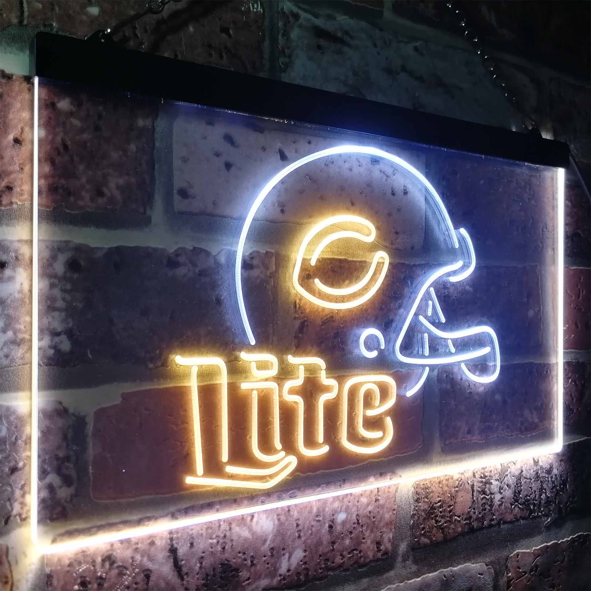 Chicago Bears Helmet Neon-Like LED Sign - ProLedSign