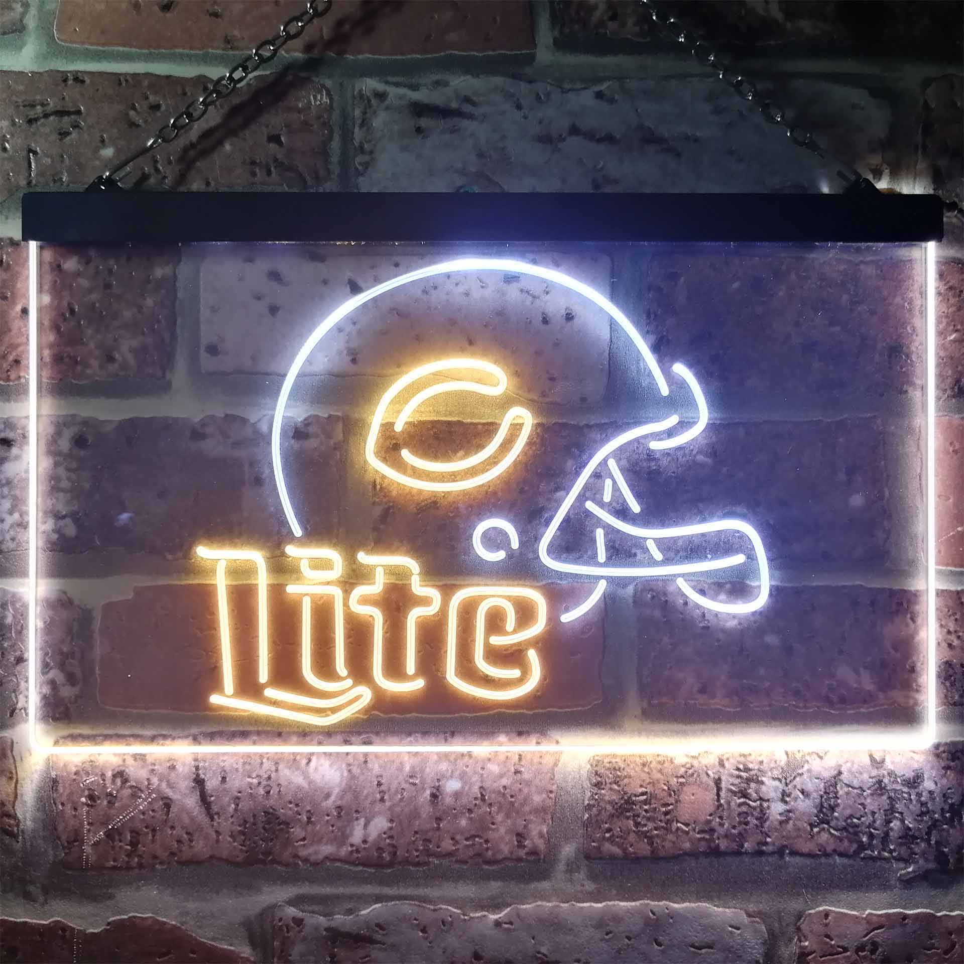 Chicago Bears Helmet Neon-Like LED Sign - ProLedSign