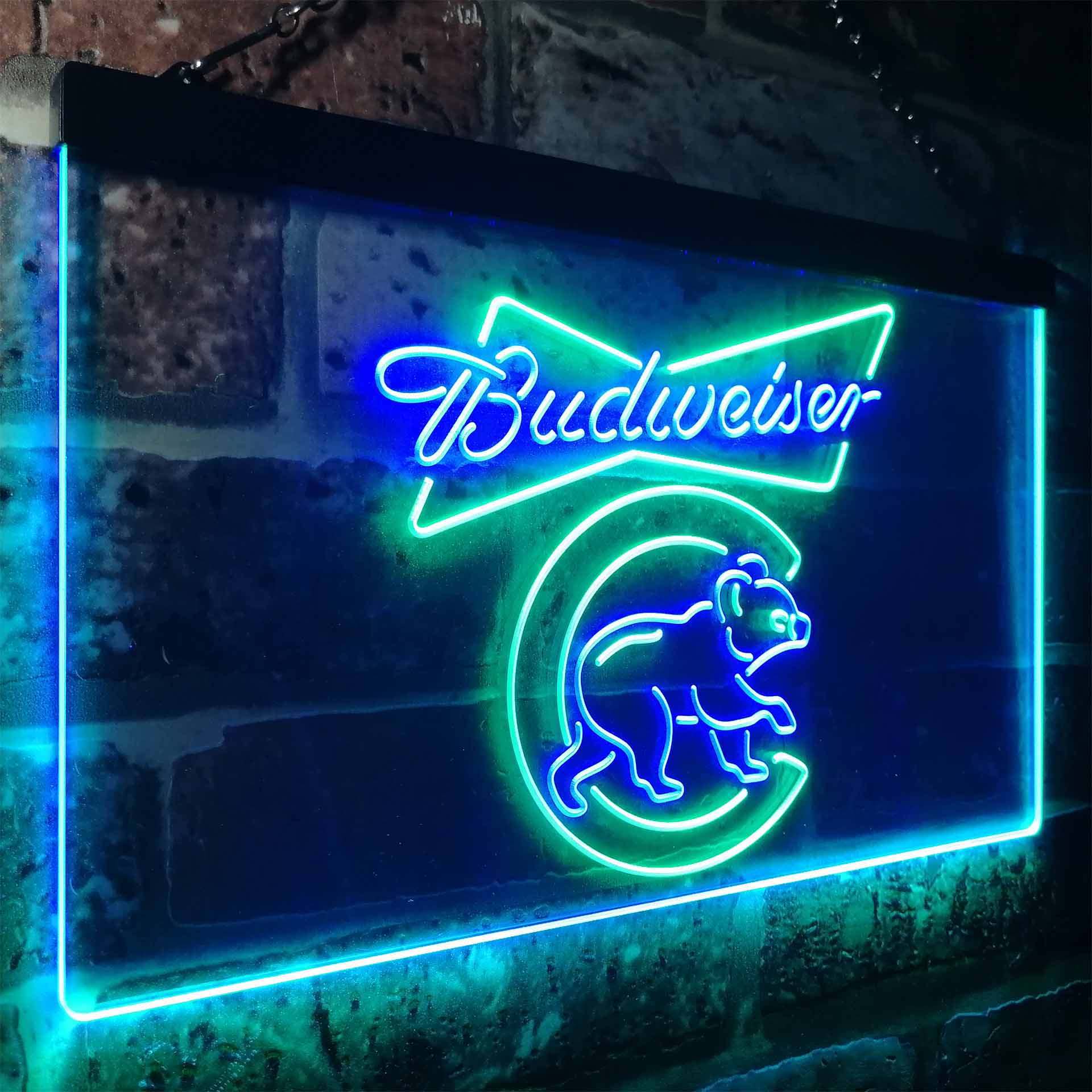 Chicago Bears Budweiser Neon-Like LED Light Sign