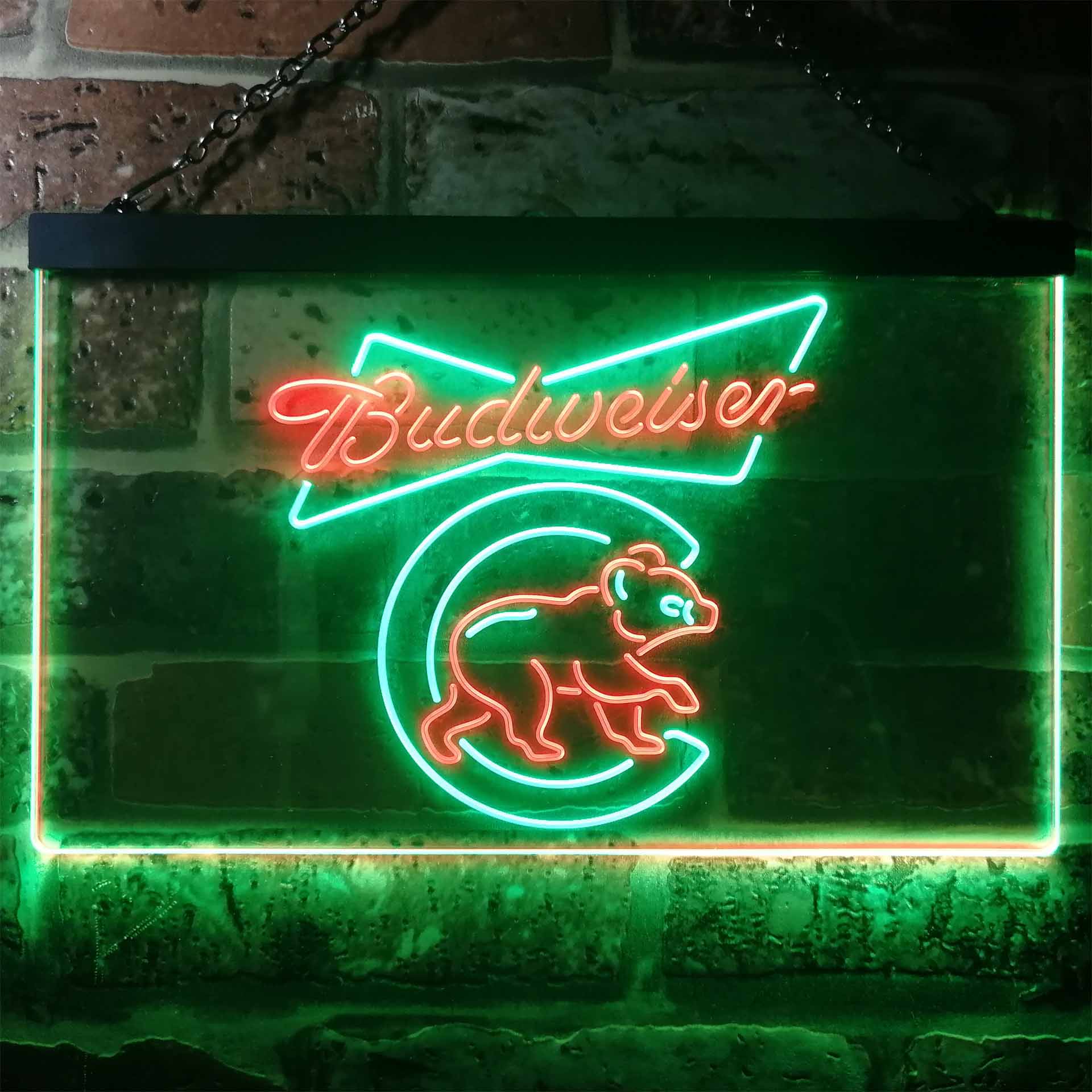 Chicago Bears Budweiser Neon-Like LED Light Sign