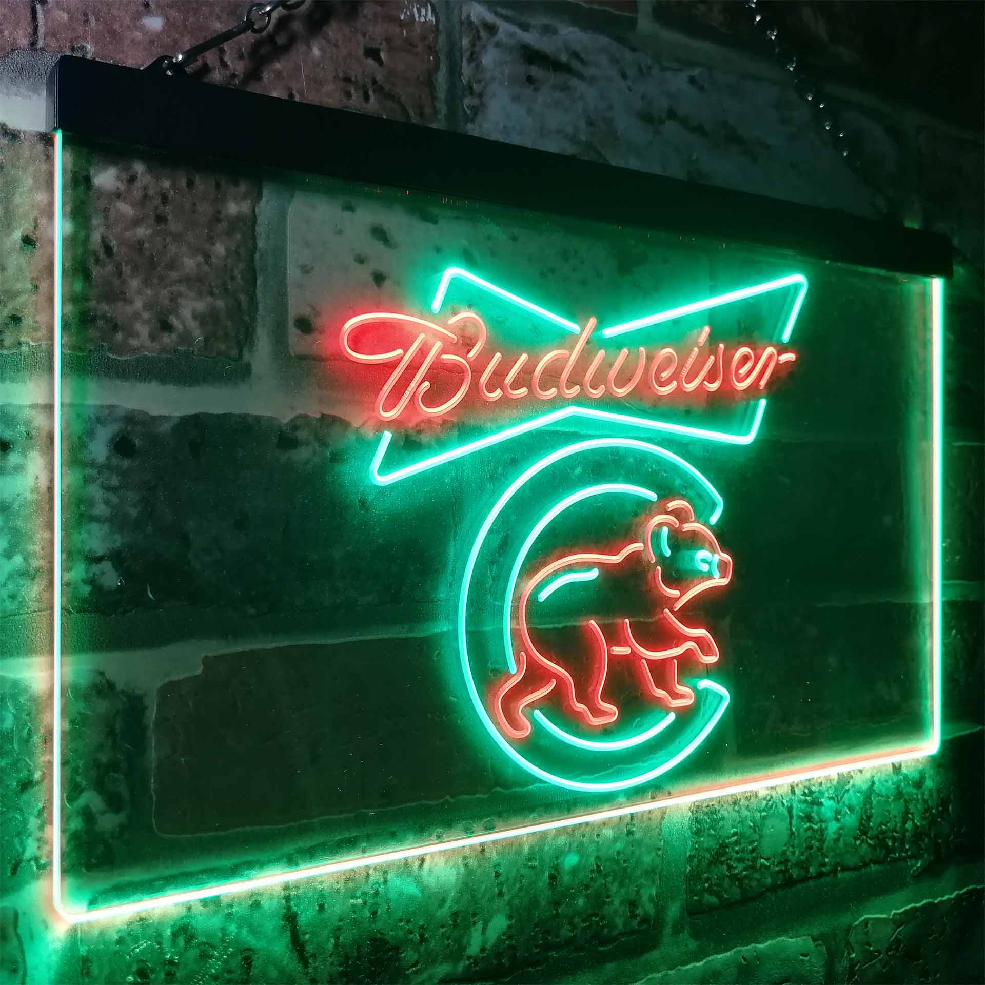 Chicago Bears Budweiser Neon-Like LED Light Sign