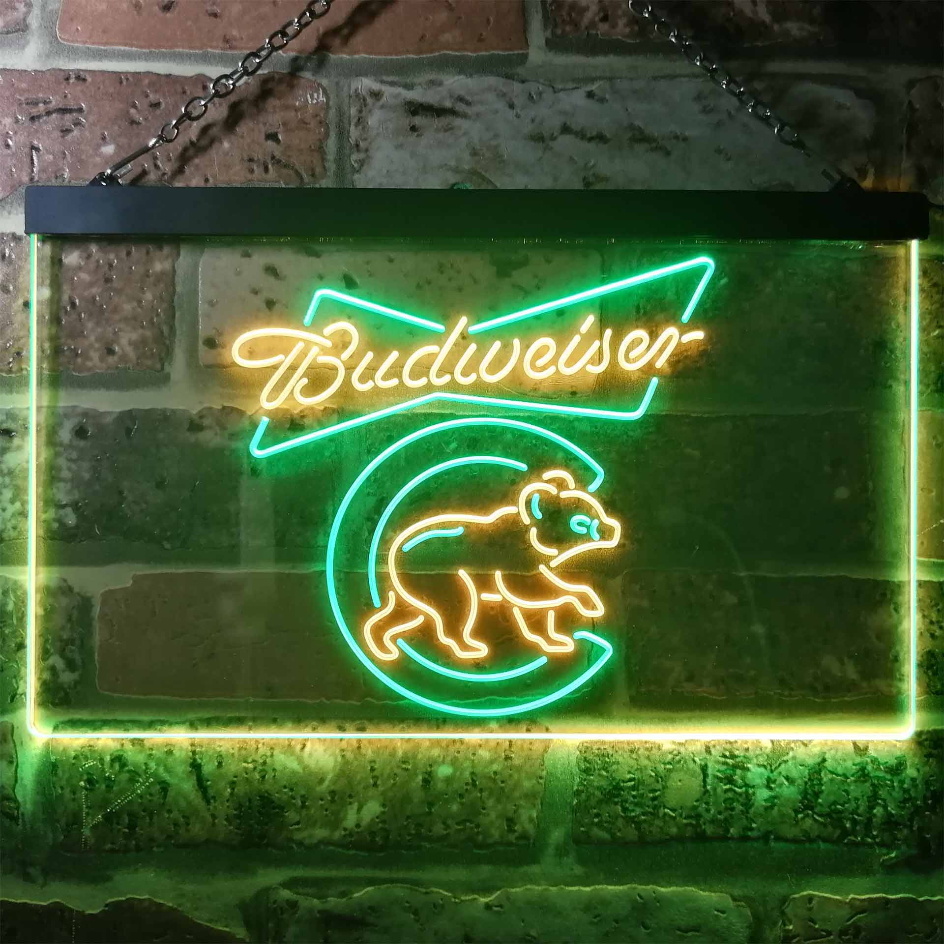 Chicago Bears Budweiser Neon-Like LED Sign