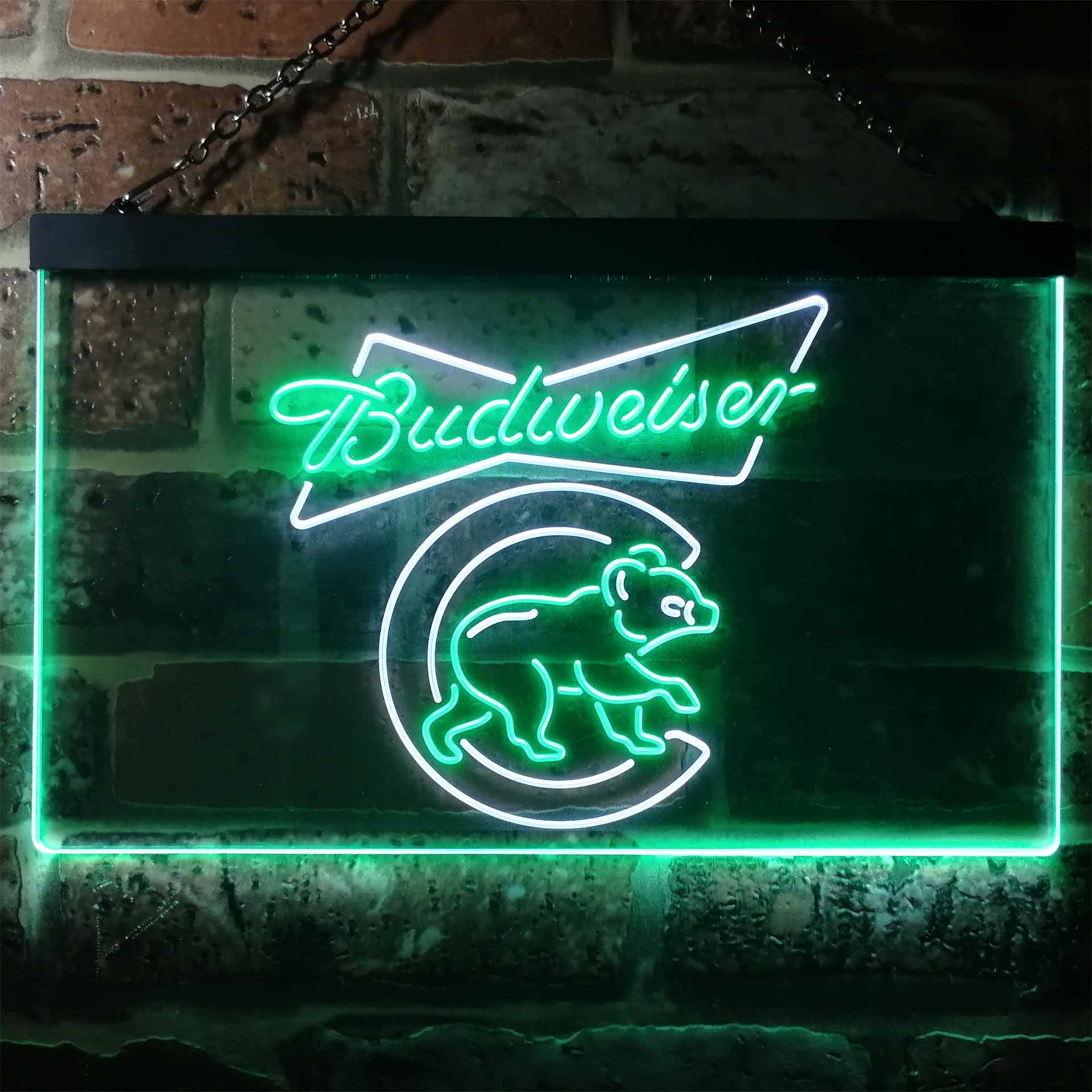 Chicago Bears Budweiser Neon-Like LED Light Sign